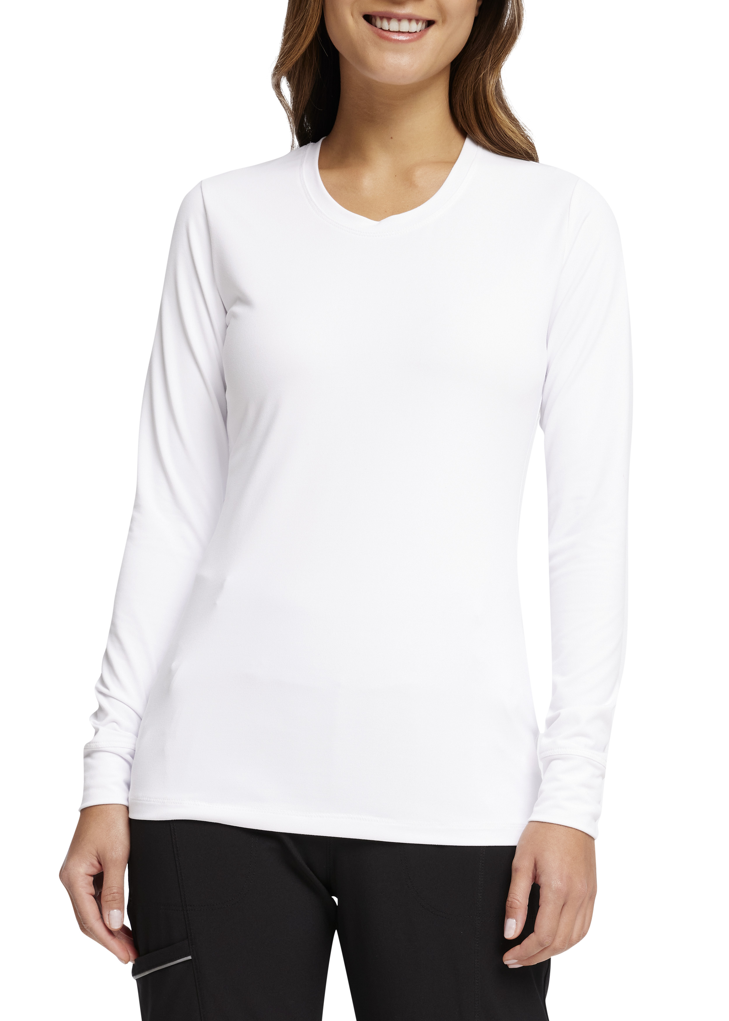 Cherokee Infinity Long Sleeve Underscrub Knit Tee | Scrubs & Beyond ...