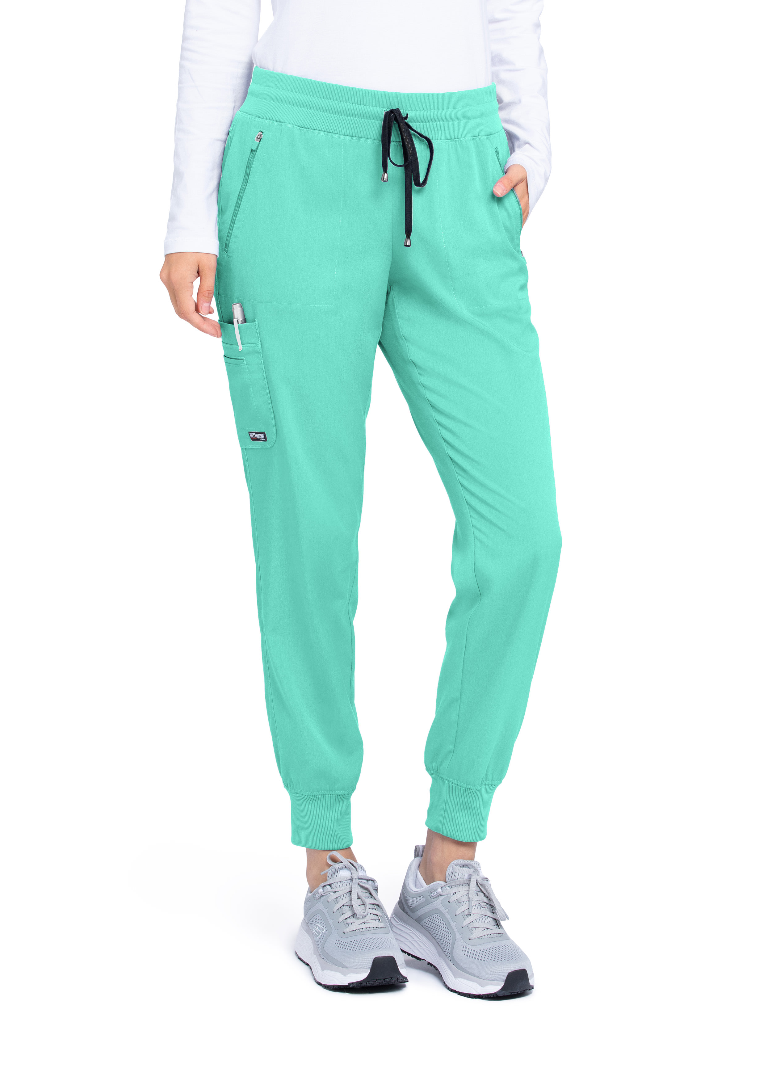 Grey's Anatomy Spandex Stretch Drawstring Cargo Jogger Scrub Pants | Scrubs  & Beyond