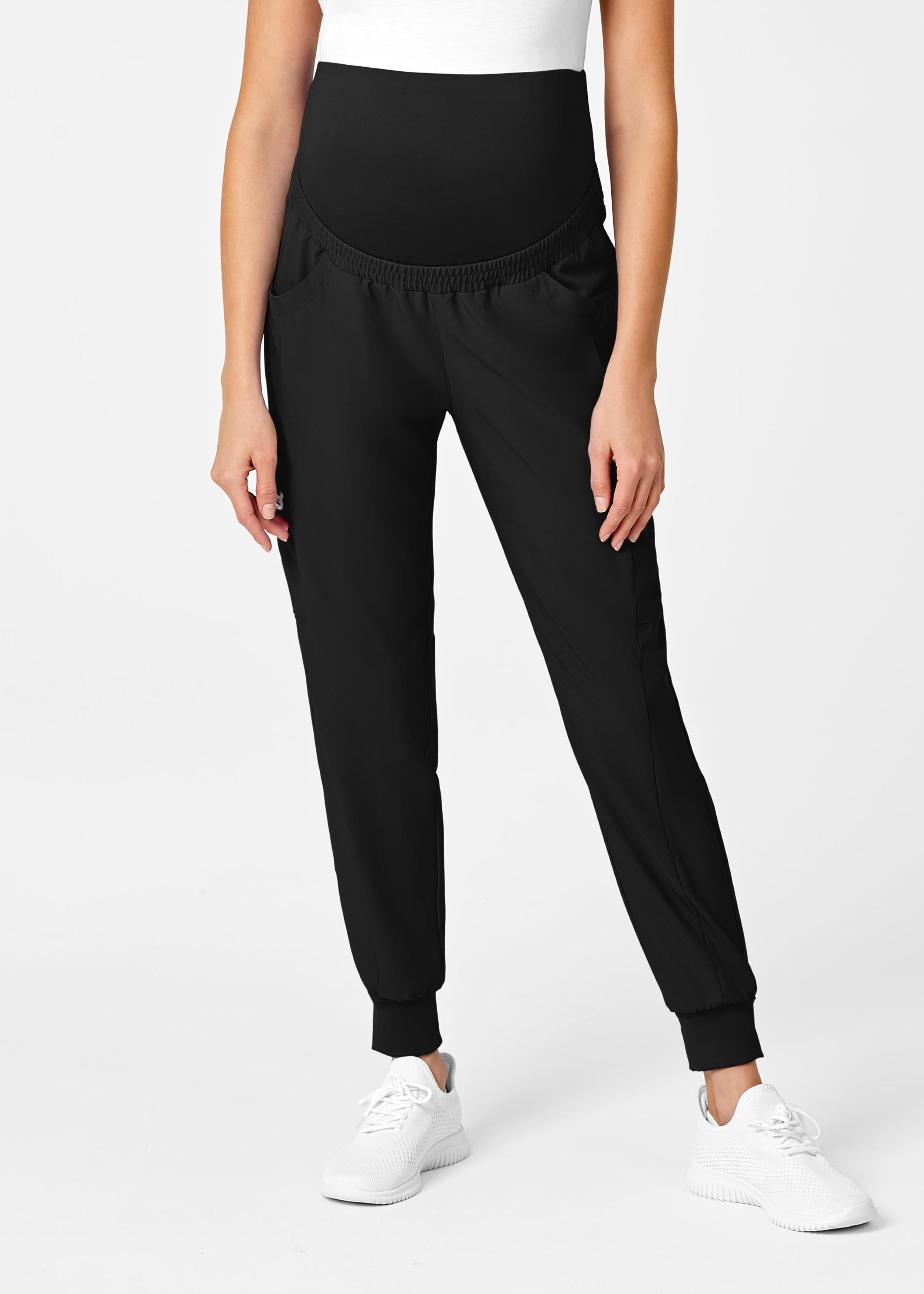7Pocket Maternity DTM Knit Support Waistband Jogger Scrubs & Beyond