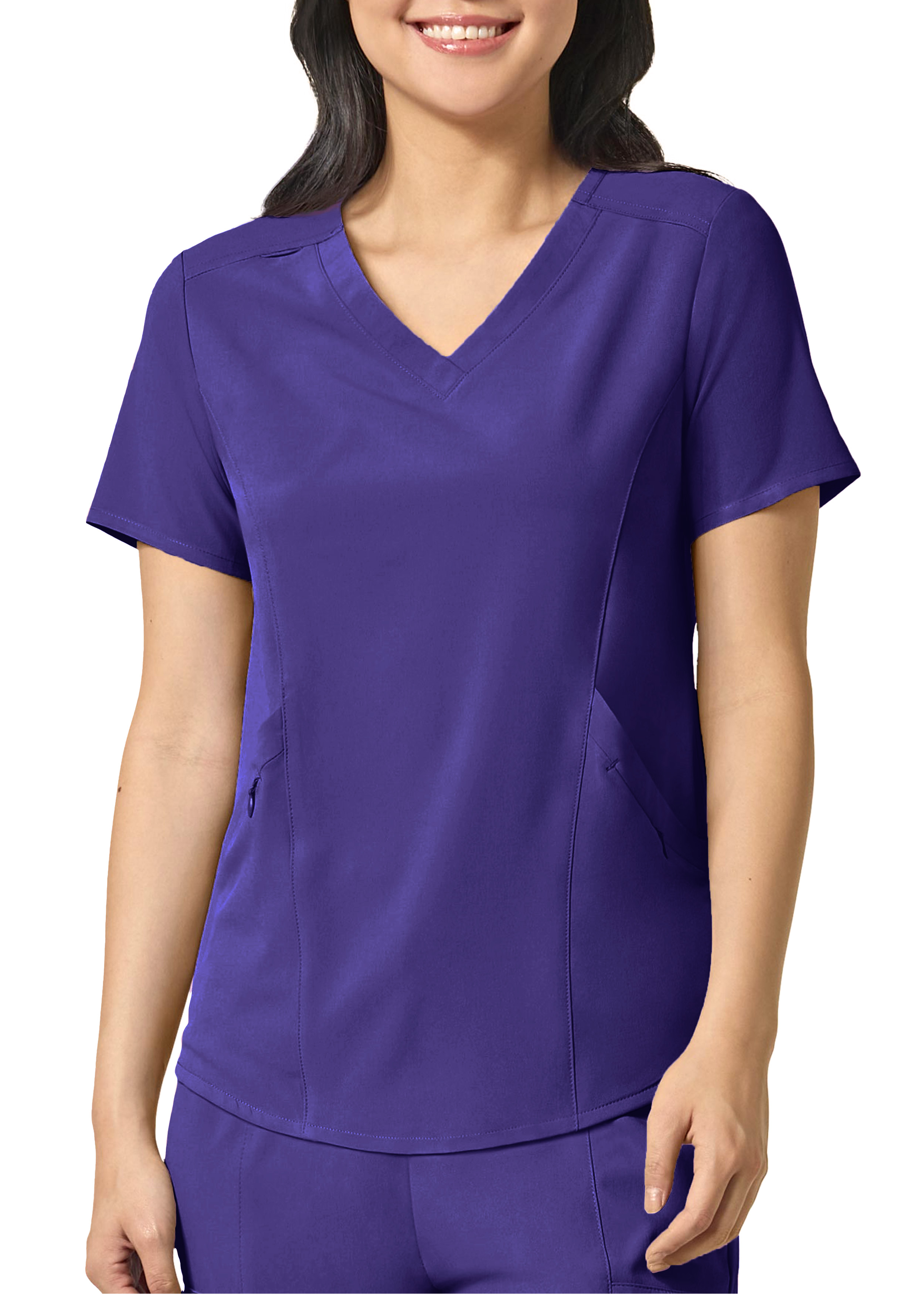 Wink Thrive fitted 3 pocket V Neck Scrub Top Style 6122