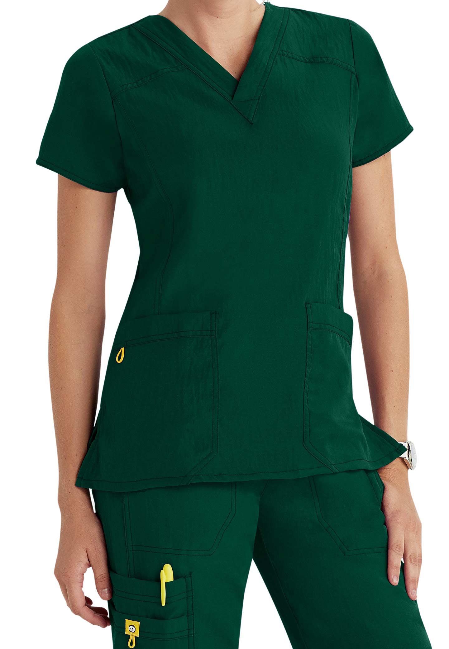 WonderWink FourStretch VNeck Scrub Tops Scrubs & Beyond