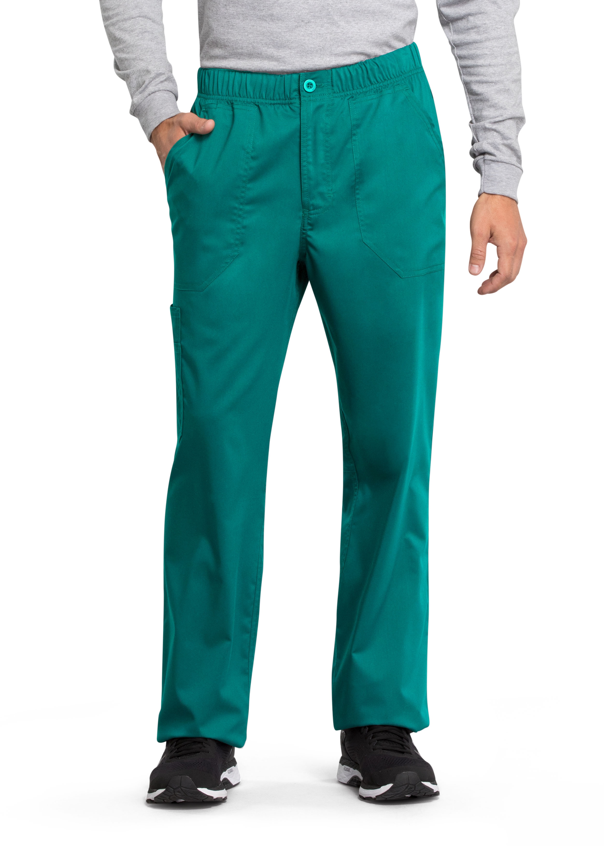 Mens Tapered Leg Zip Fly Drawstring Scrub Pants  CKWW190  Cherokee  Uniforms