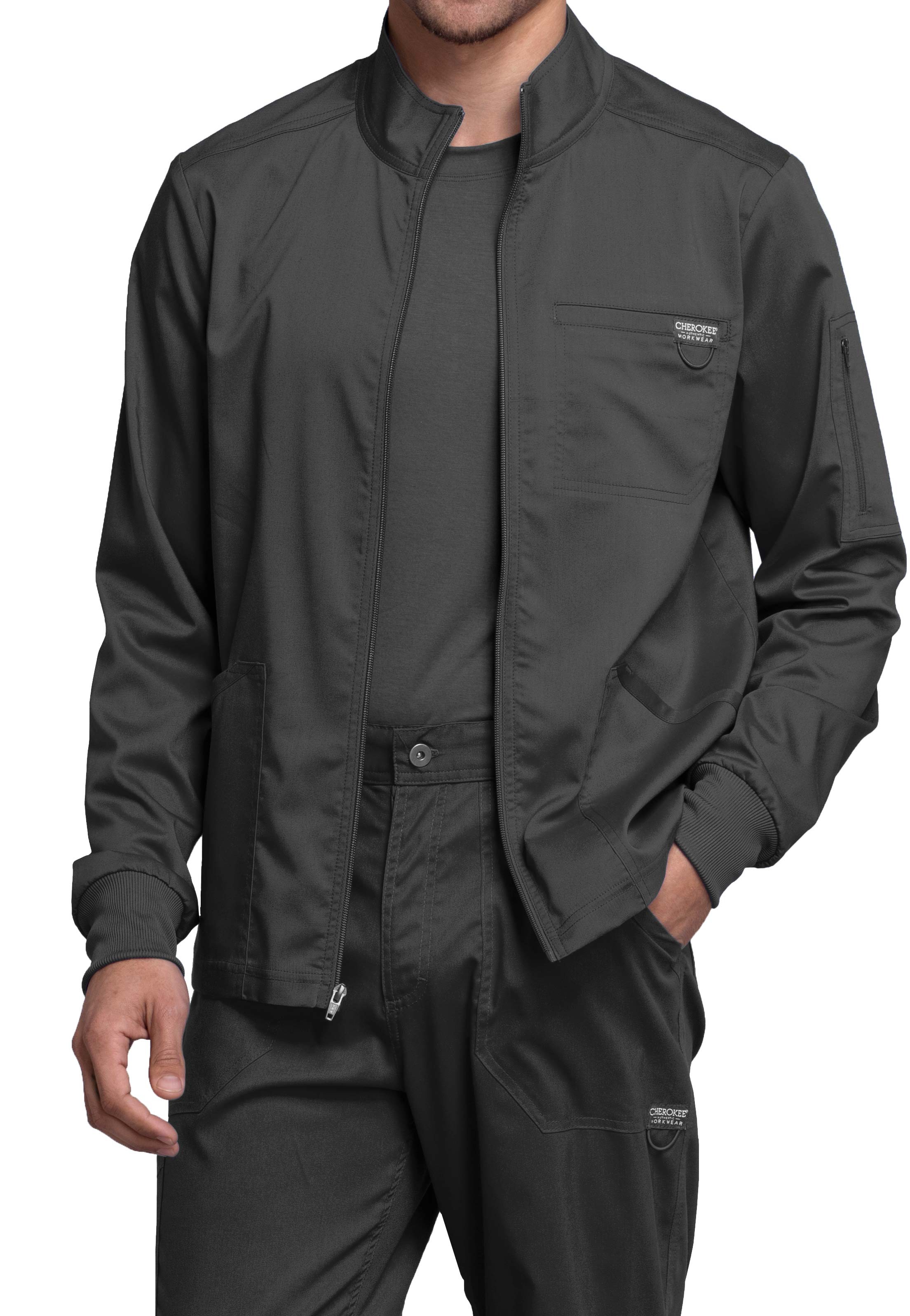 Cherokee Workwear Revolution Men's Full Zip Scrub Jackets | Scrubs