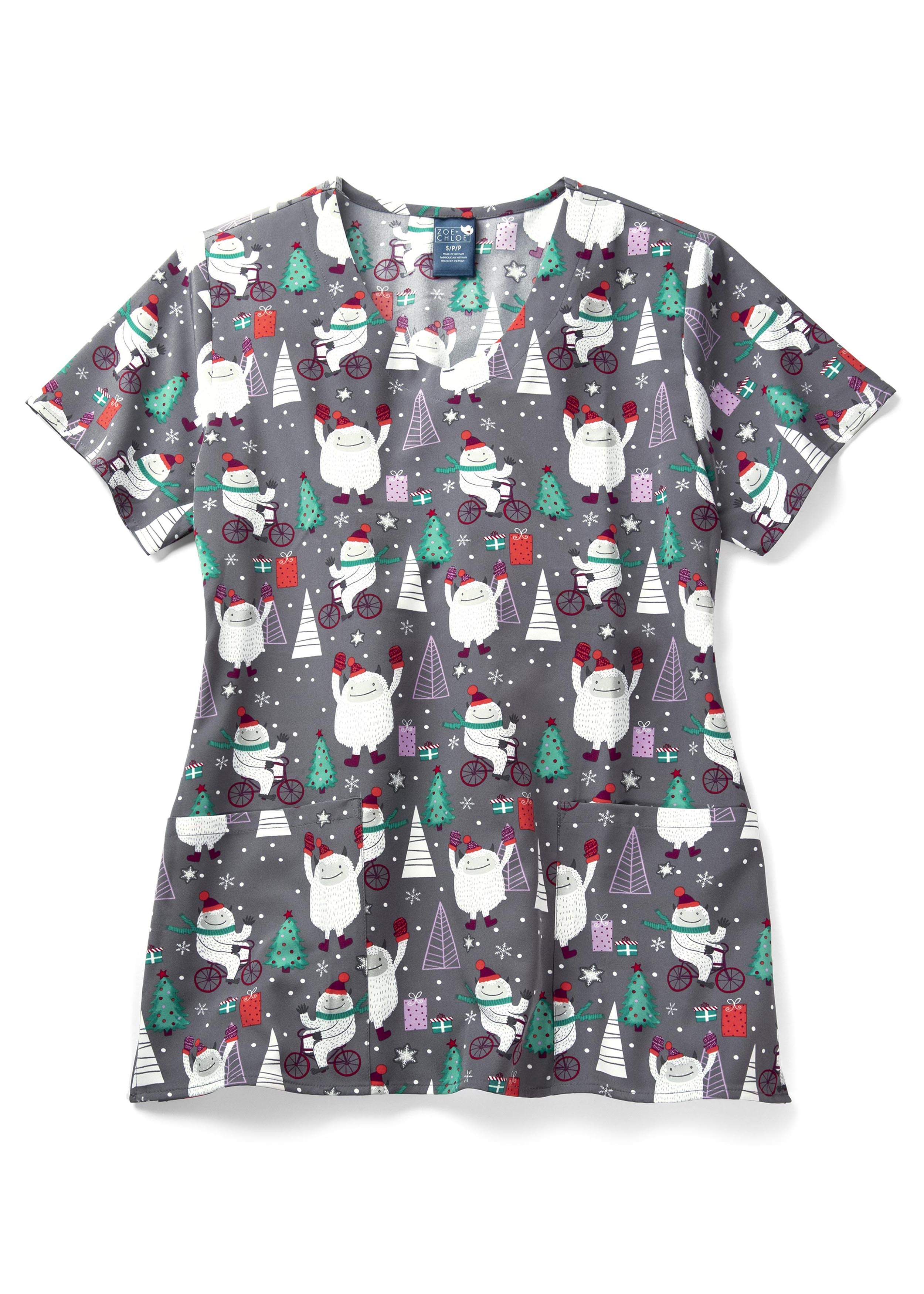 Yeti Set Go V-Neck Print Top