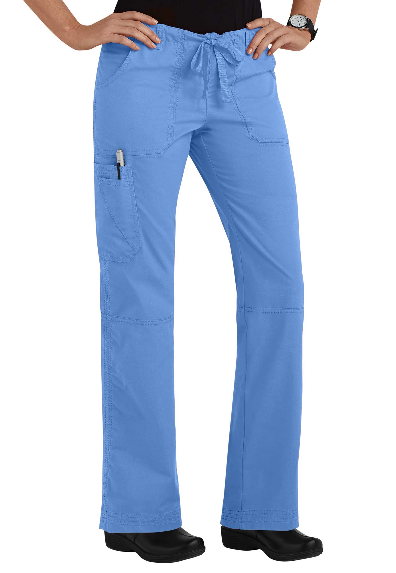 Landau For Women Prewashed Drawstring Scrub Pants