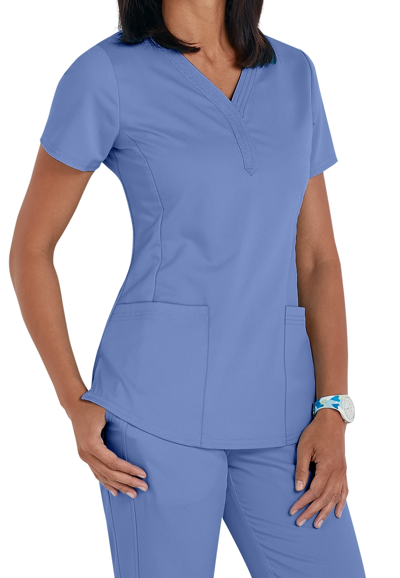 Healing Hands Purple Label Jane 2 Pocket V-Neck Scrub Top