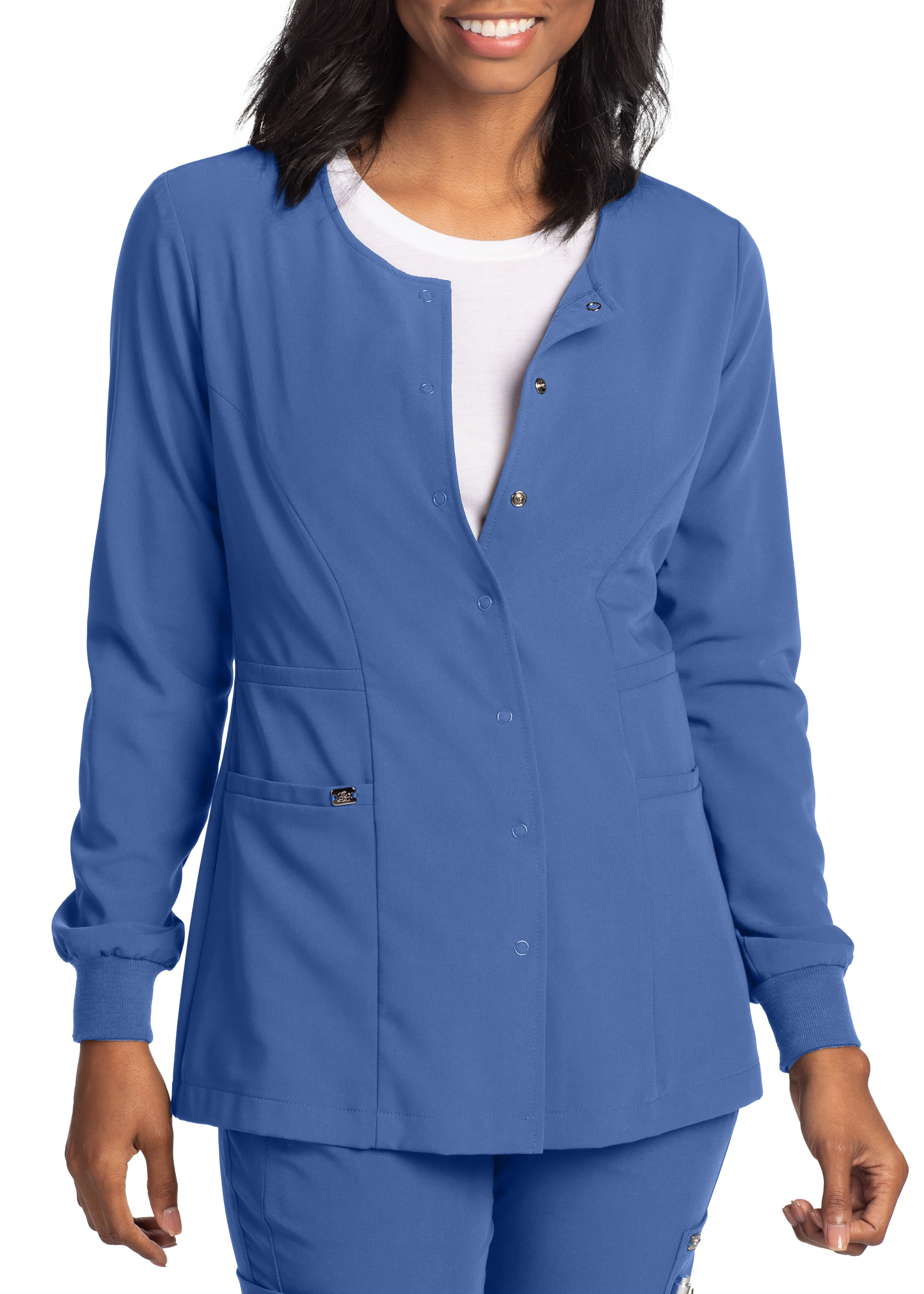 Grey's Anatomy Signature Round Neck Warm Up Scrub Jackets