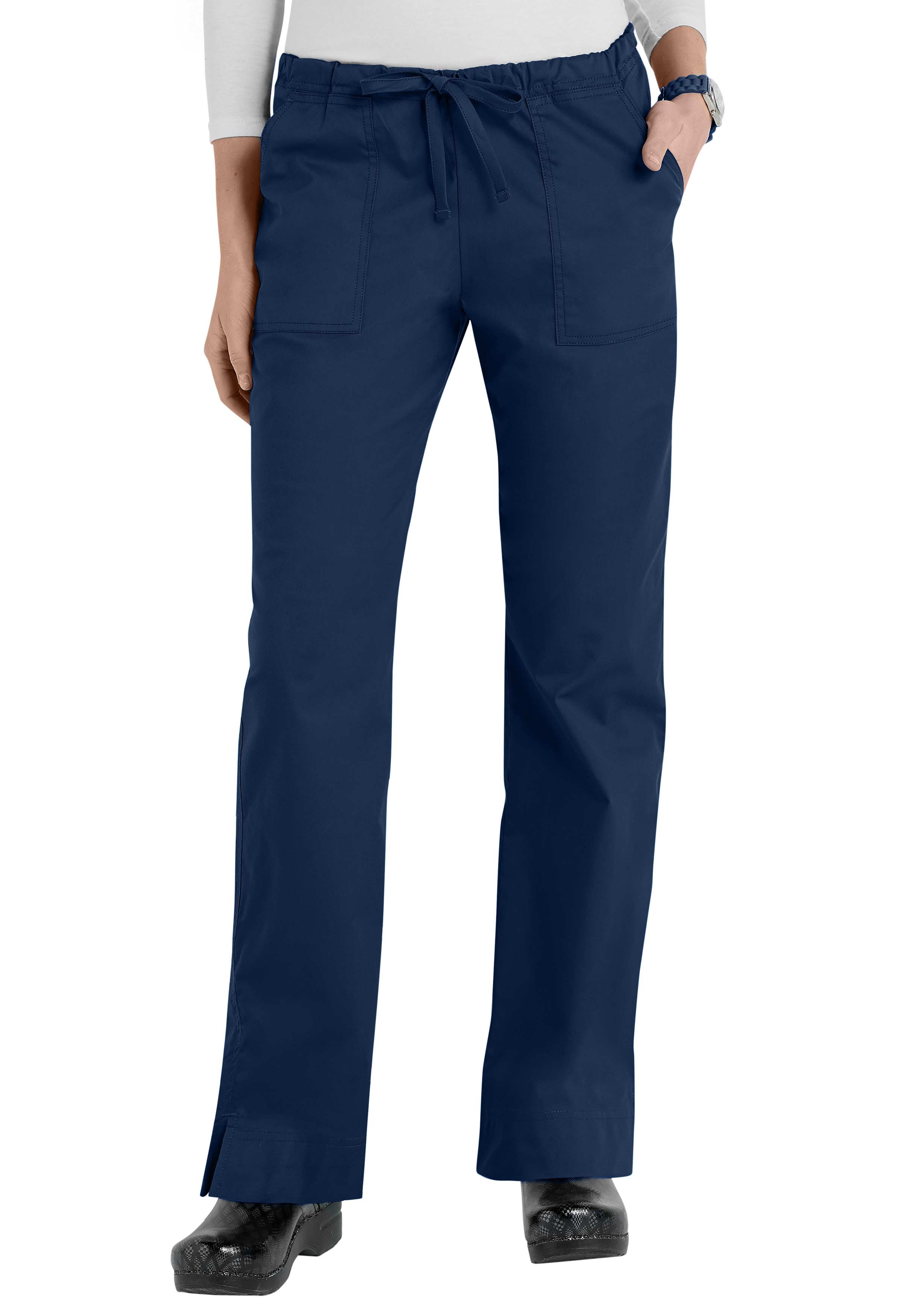 Cherokee Workwear Core Stretch Mid-rise Slim Drawstring Scrub Pants