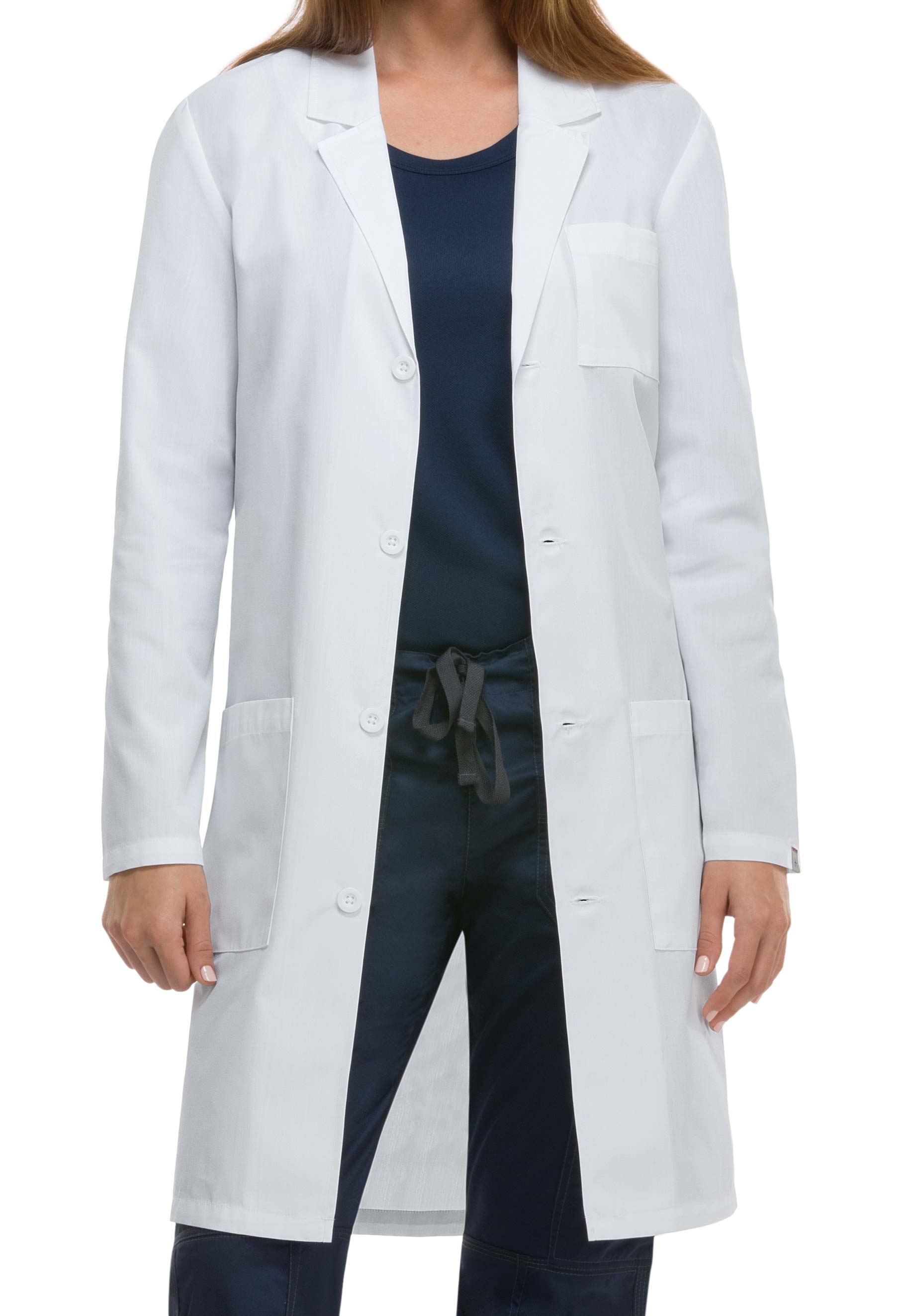 Dickies Unisex 40 Inch Notched Lapel Lab Coats