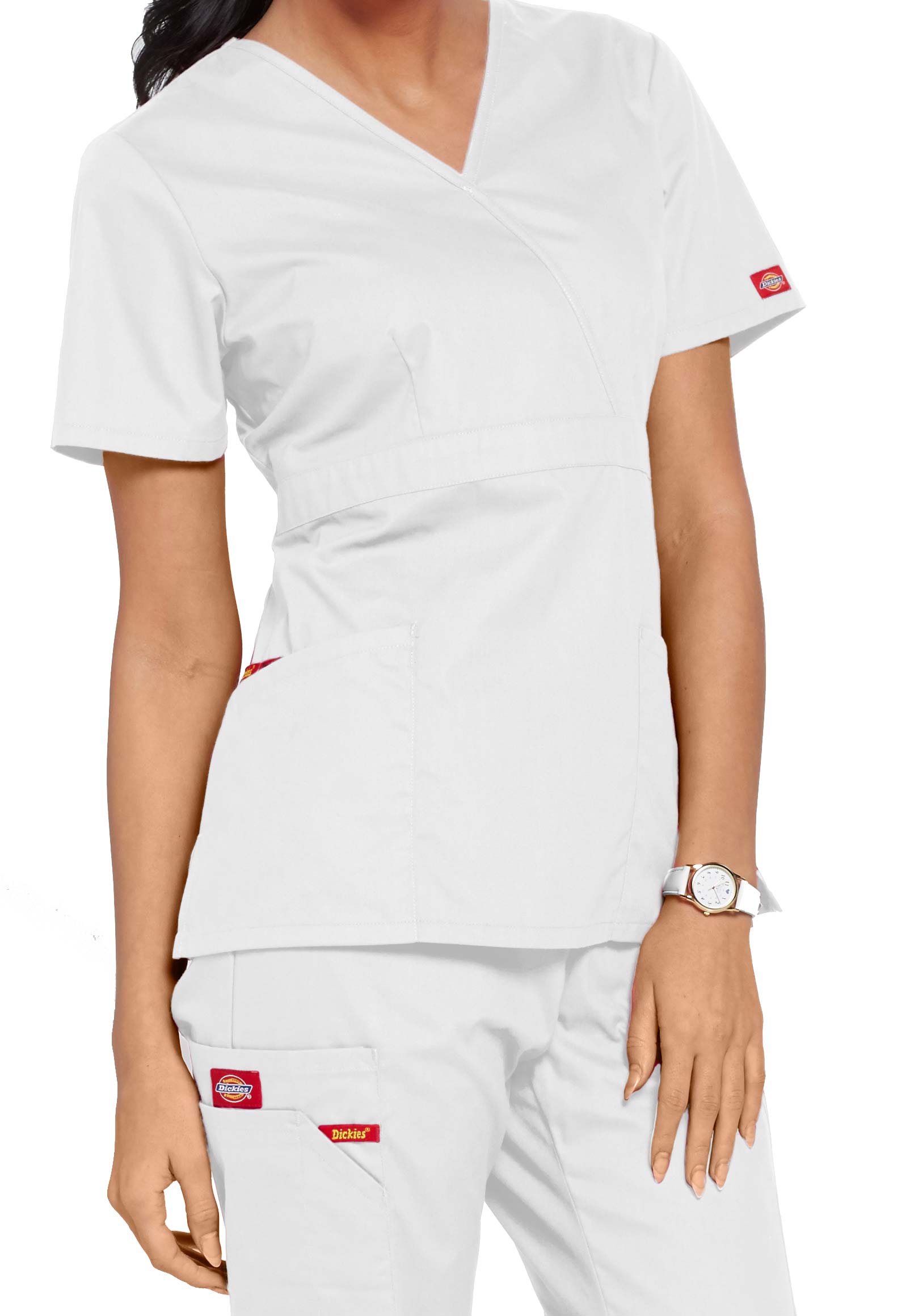 Dickies EDS Signature Mock Wrap Scrub Top