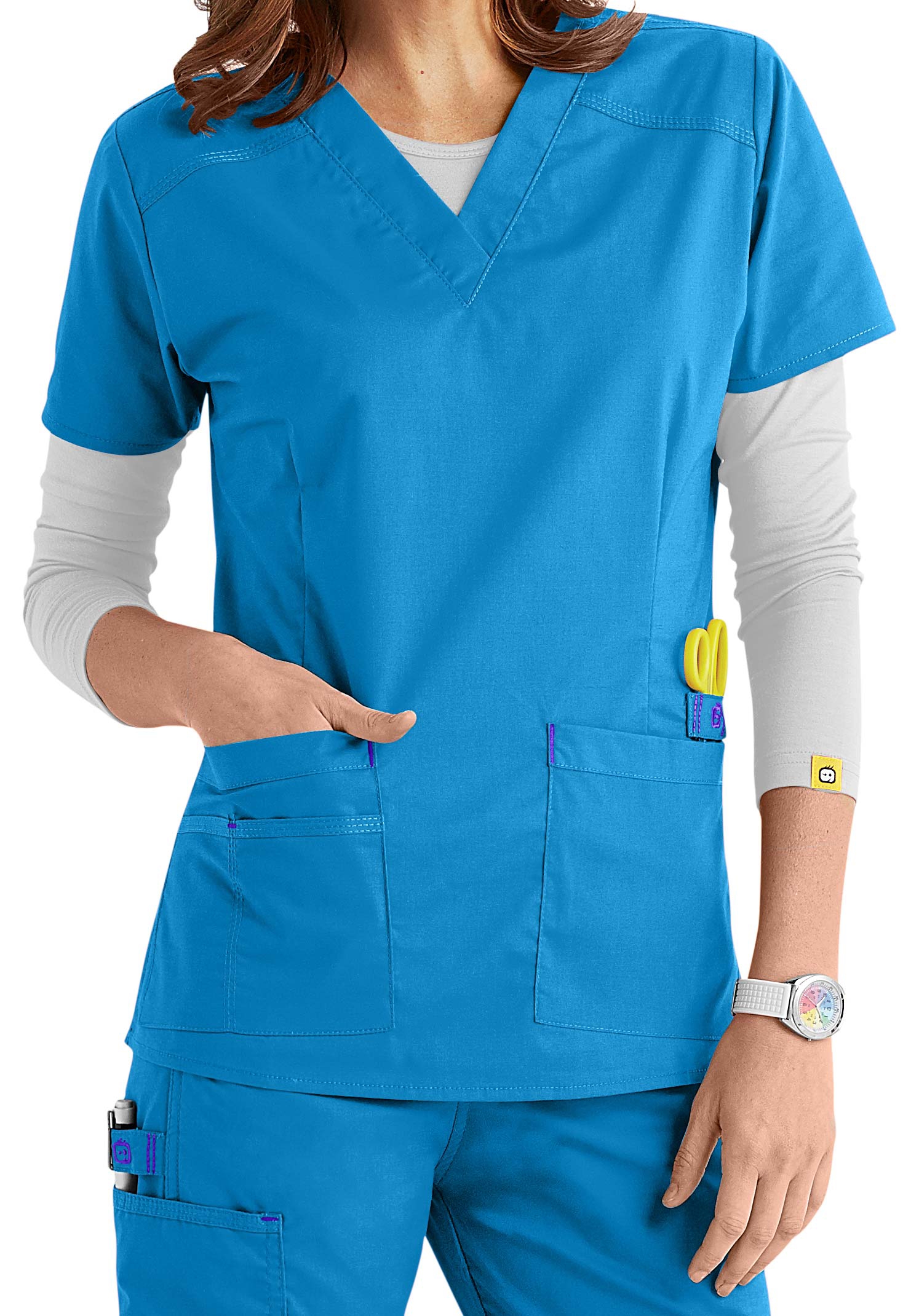 WonderFlex Verity Stretch V-Neck Scrub Top