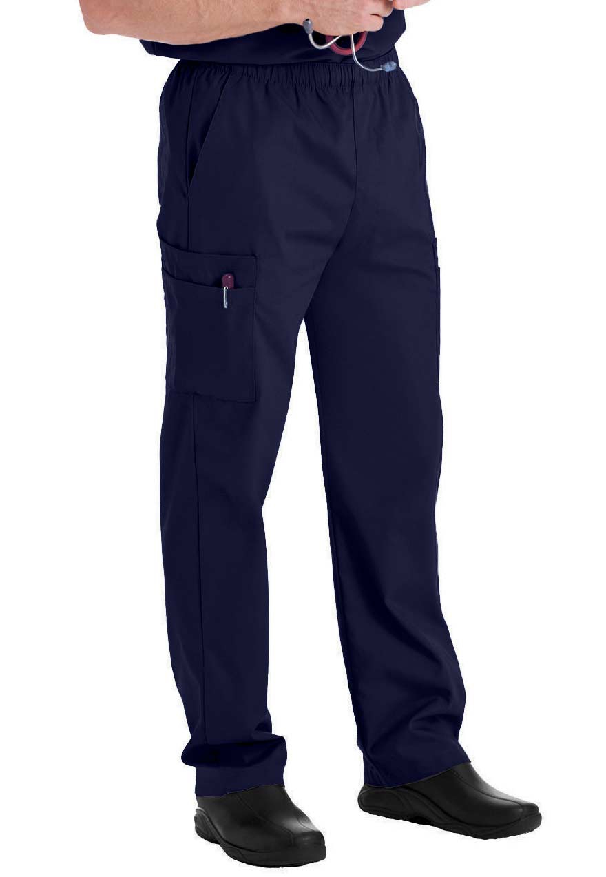 Landau Essentials Men's Cargo Scrub Pants