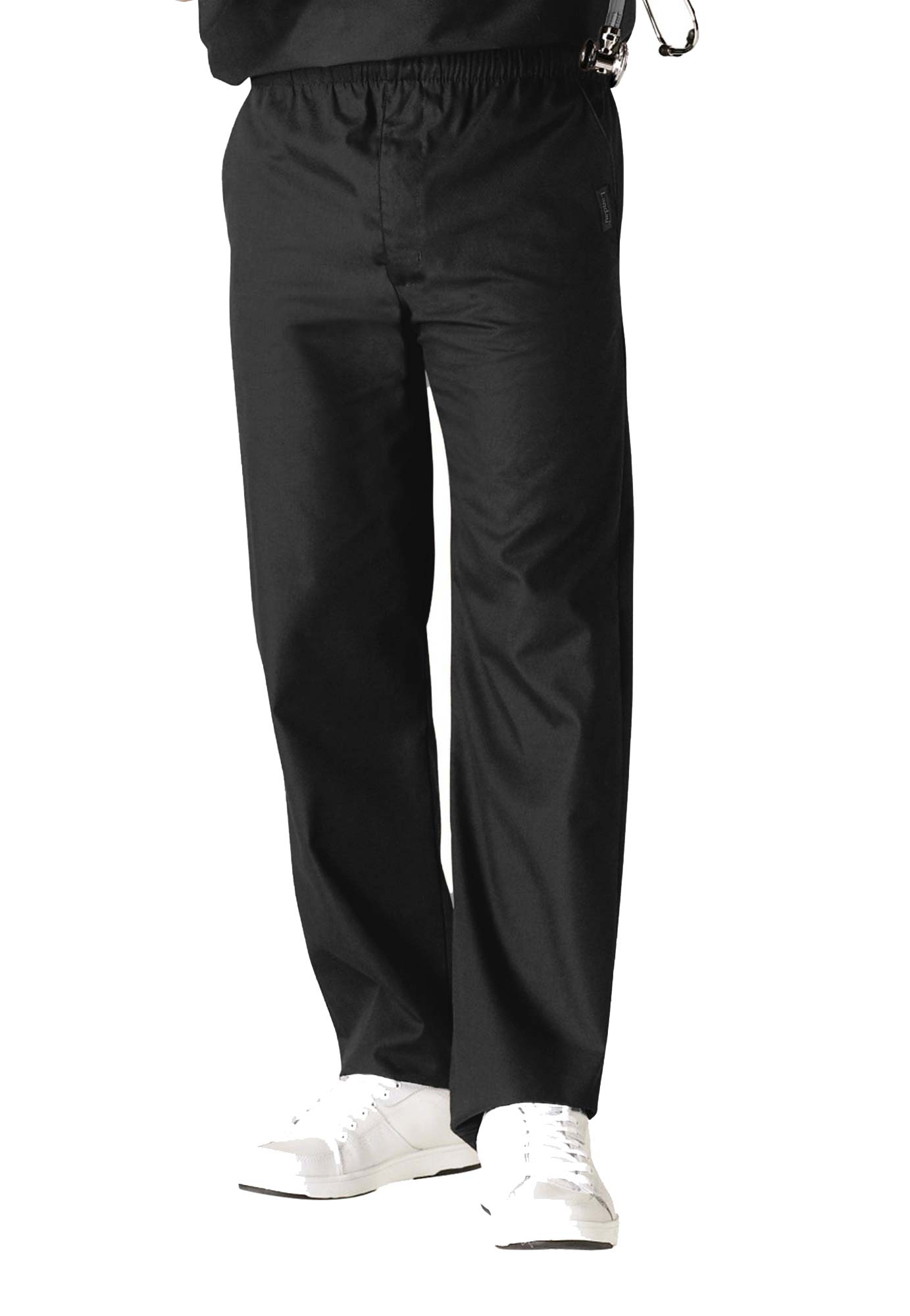 Landau Essentials Men's Elastic Waist Scrub Pants