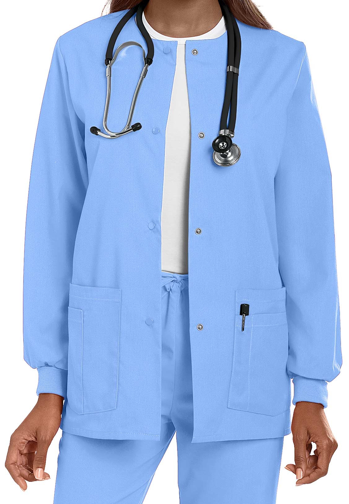 Landau Essentials Warm-up Scrub Jackets