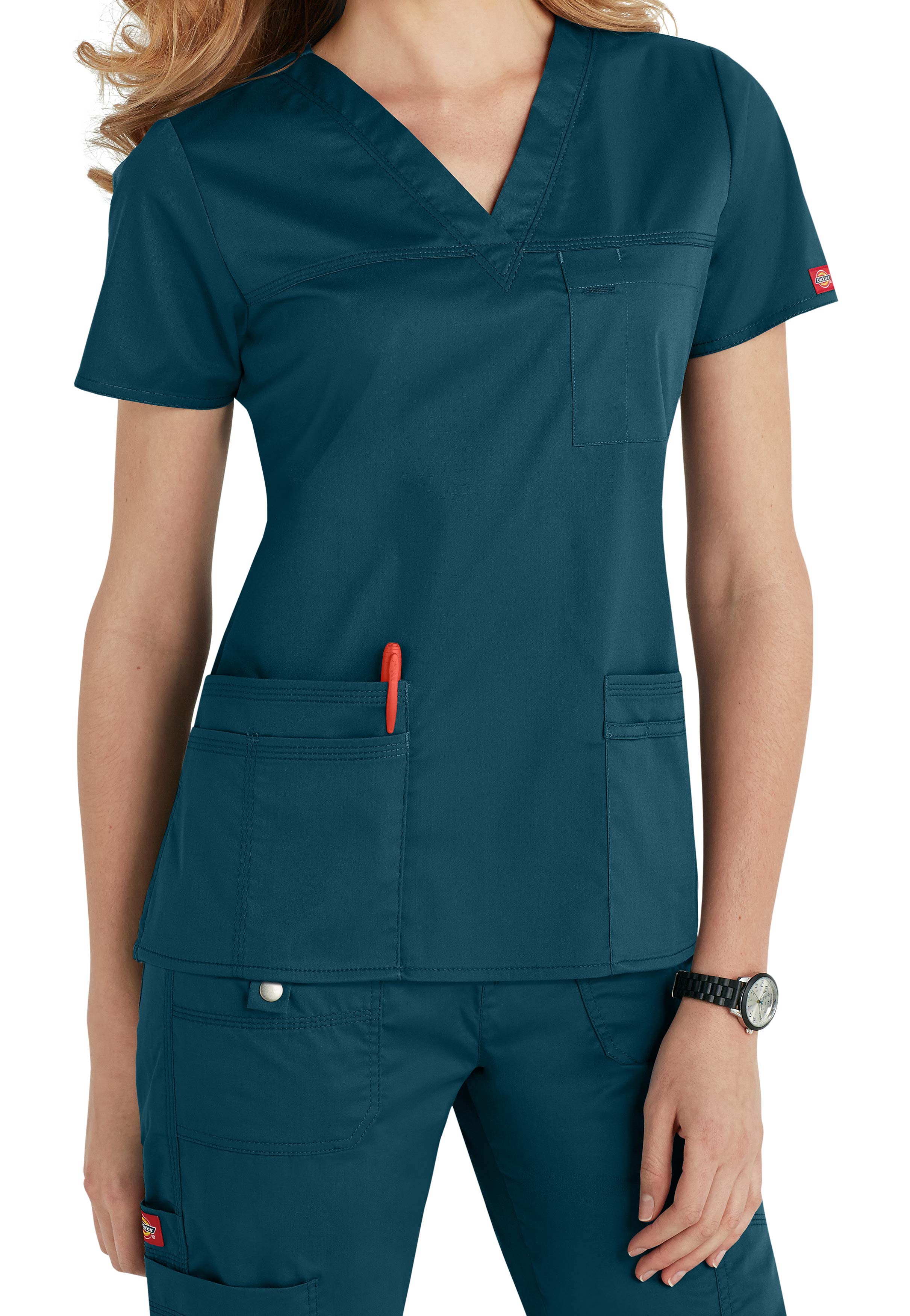 Dickies Gen Flex Youtility V-Neck Scrub Top