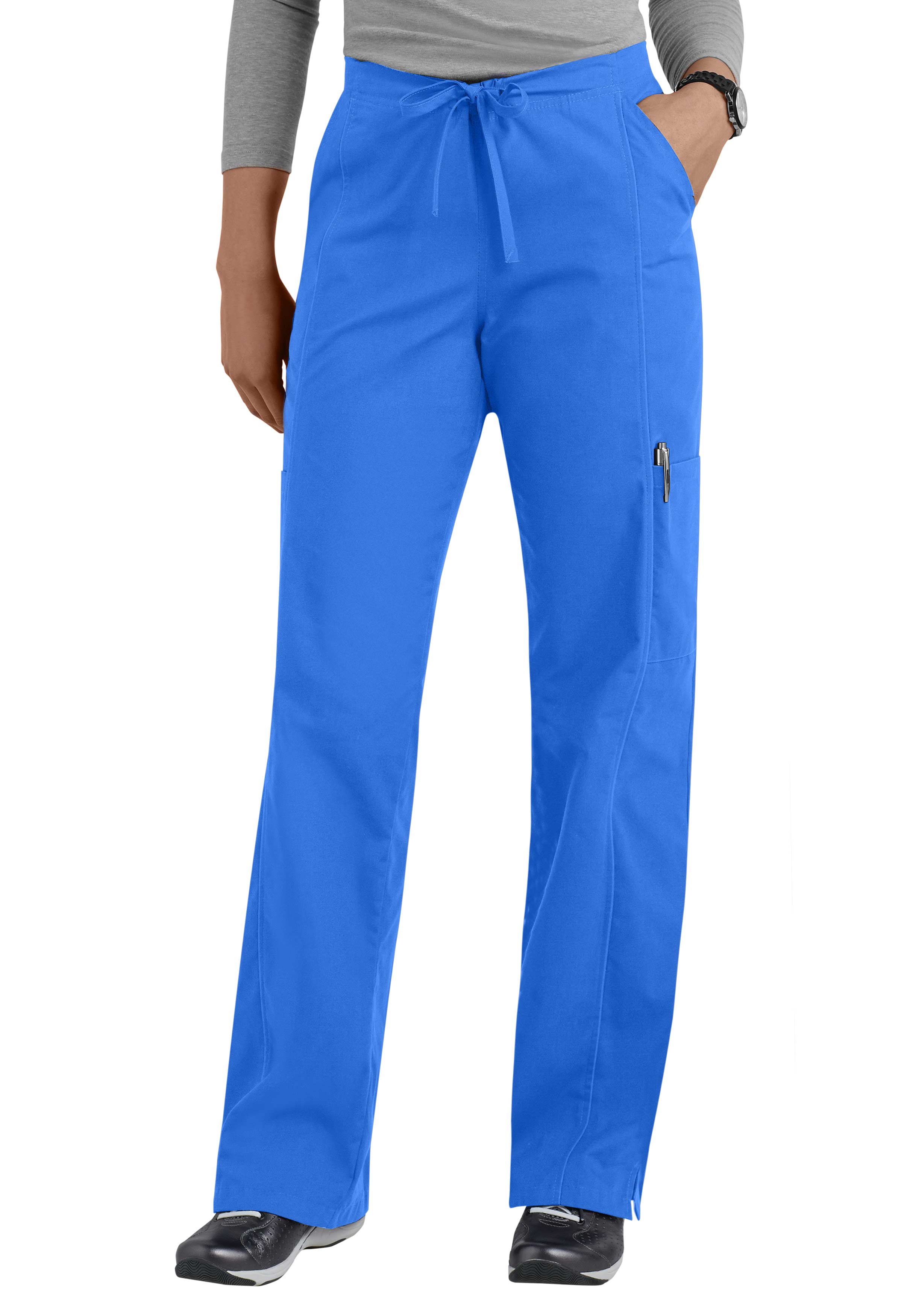 Landau Essentials Elastic Back Cargo Scrub Pants