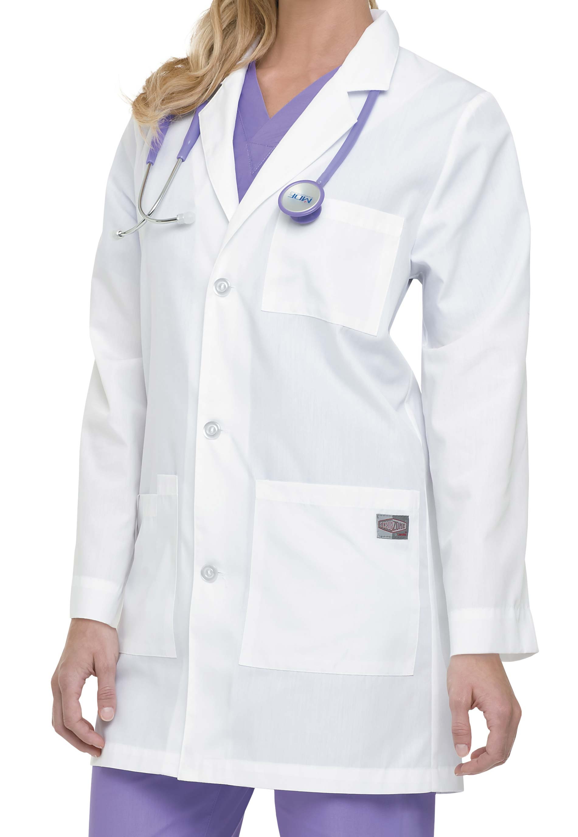 Scrubzone Unisex 31 Inch Lab Coats