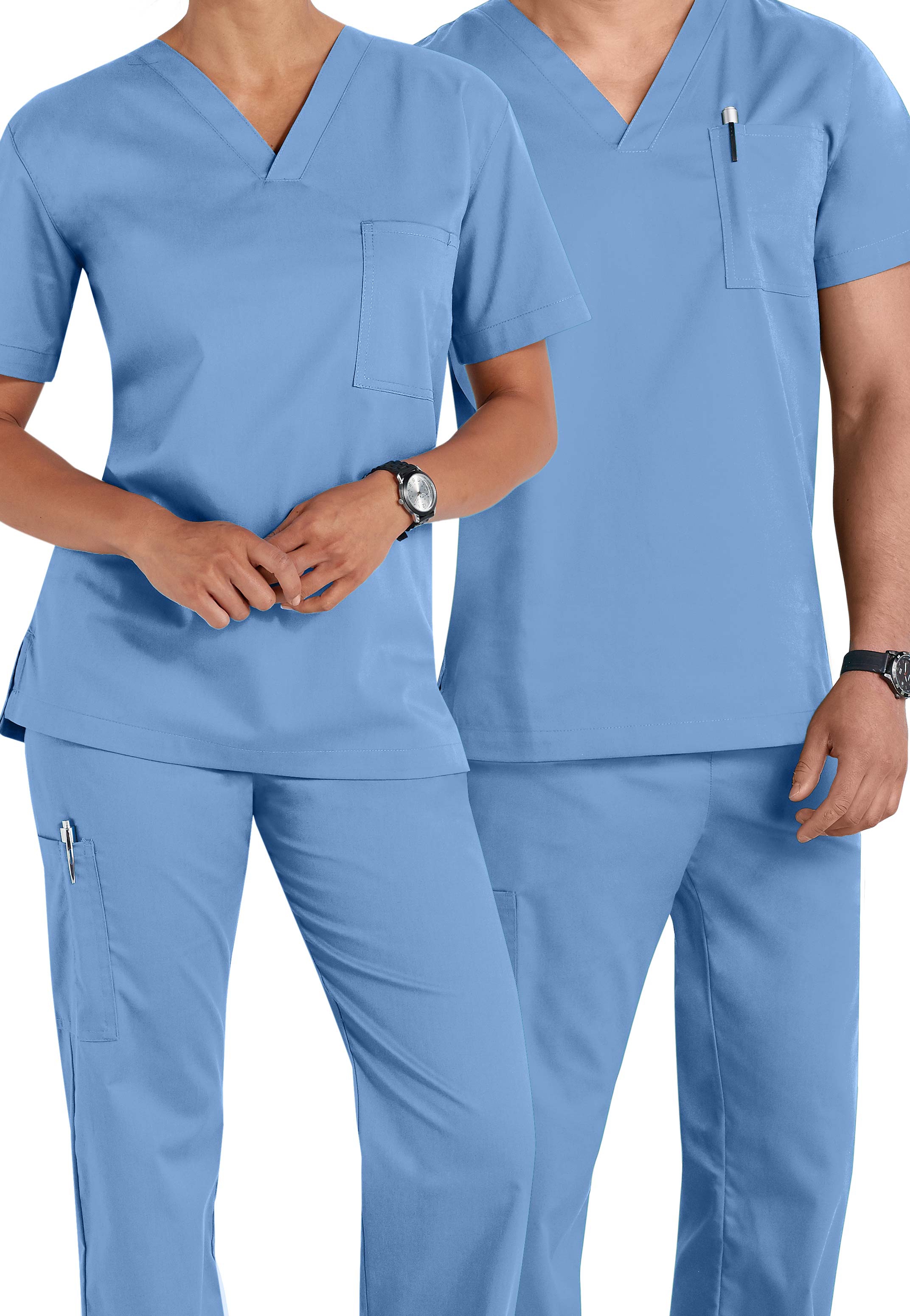 Landau All Day Unisex 1 Pocket Scrub Top