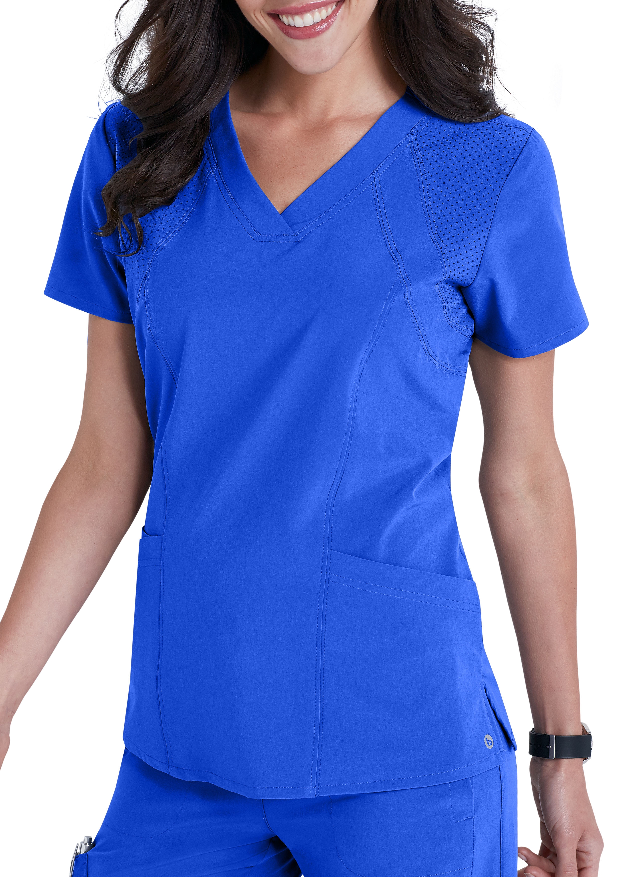 Barco One 4 Pocket Fashion Scrub Top