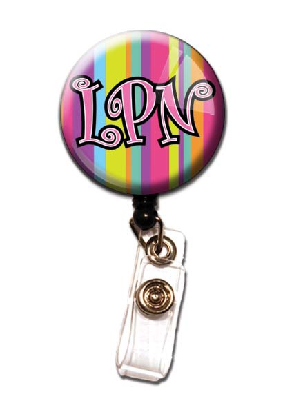 Initial This LPN Retractable Badge Holders