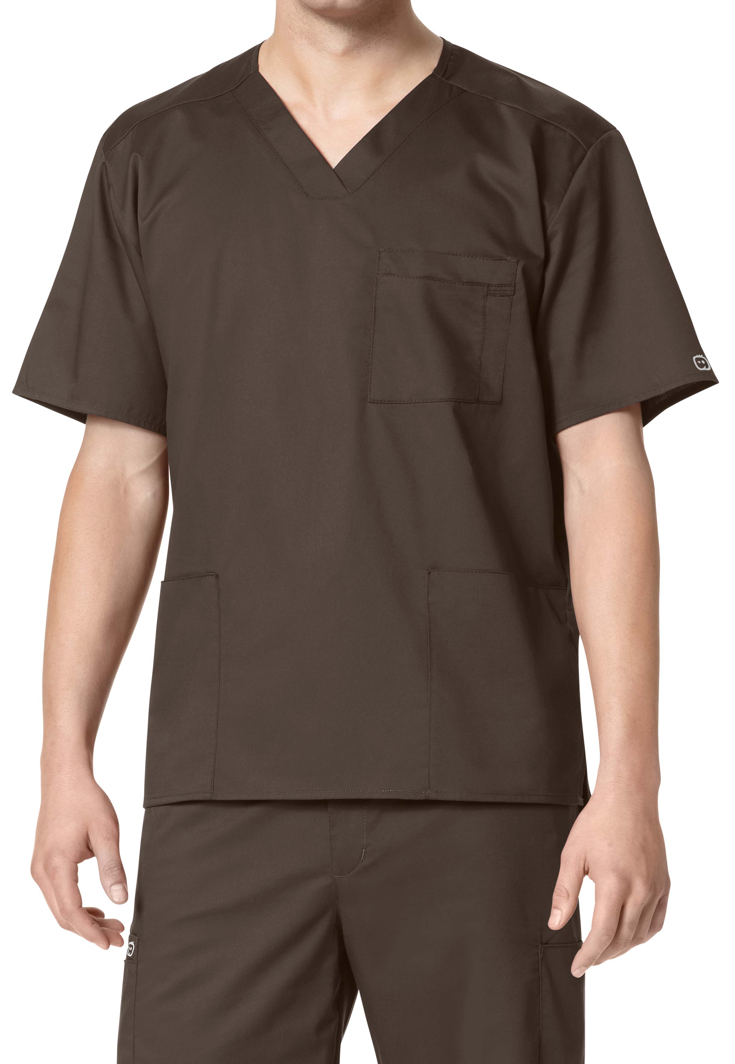 WonderWork Men's V-Neck Scrub Top