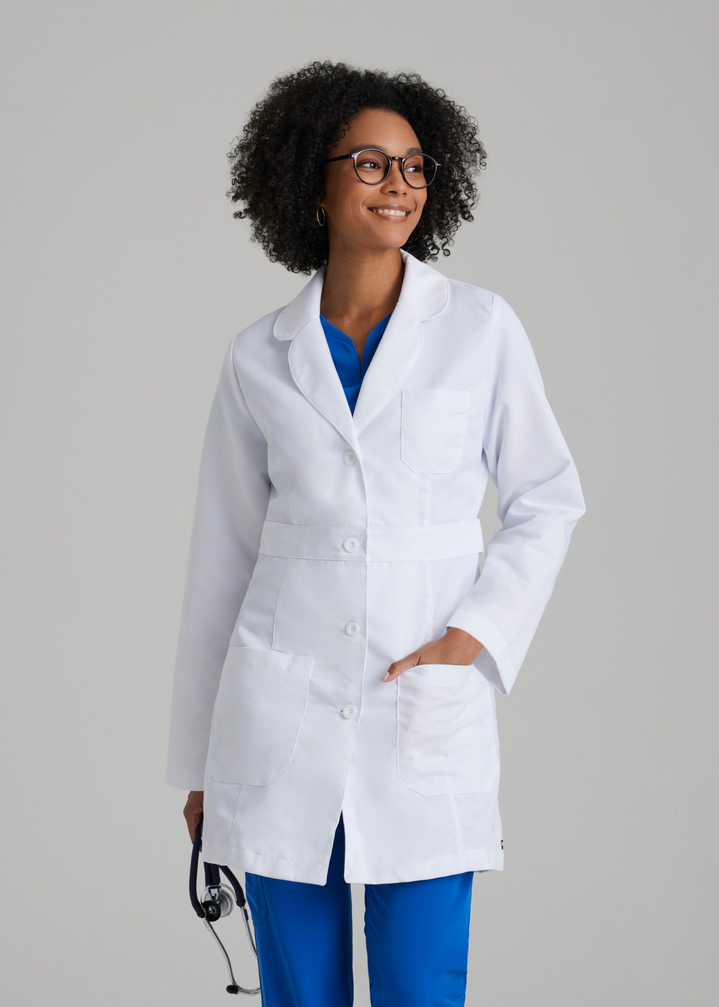 Grey's Anatomy Women's 34 Inch 3 Pocket Lab Coat