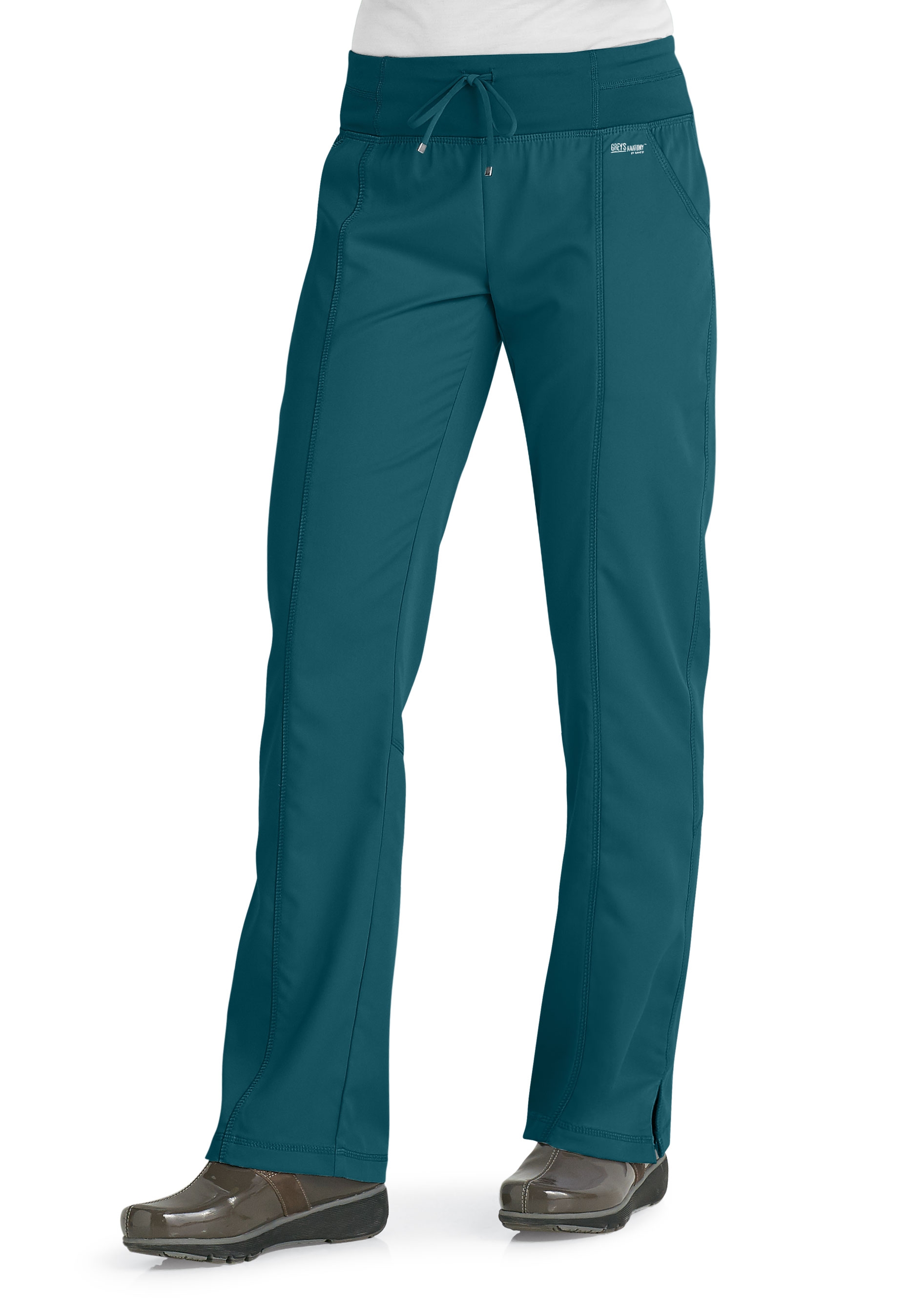Grey's Anatomy 4 Pocket Yoga Knit Waistband Scrub Pants
