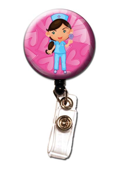 Initial This Nurse Retractable Badge Holders