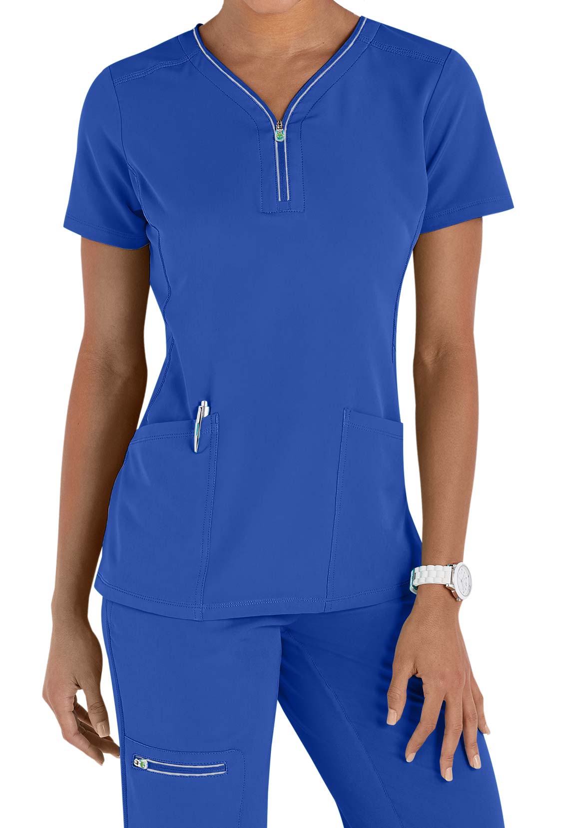 Healing Hands HH360 Sonia Zipper Neckline Scrub Top