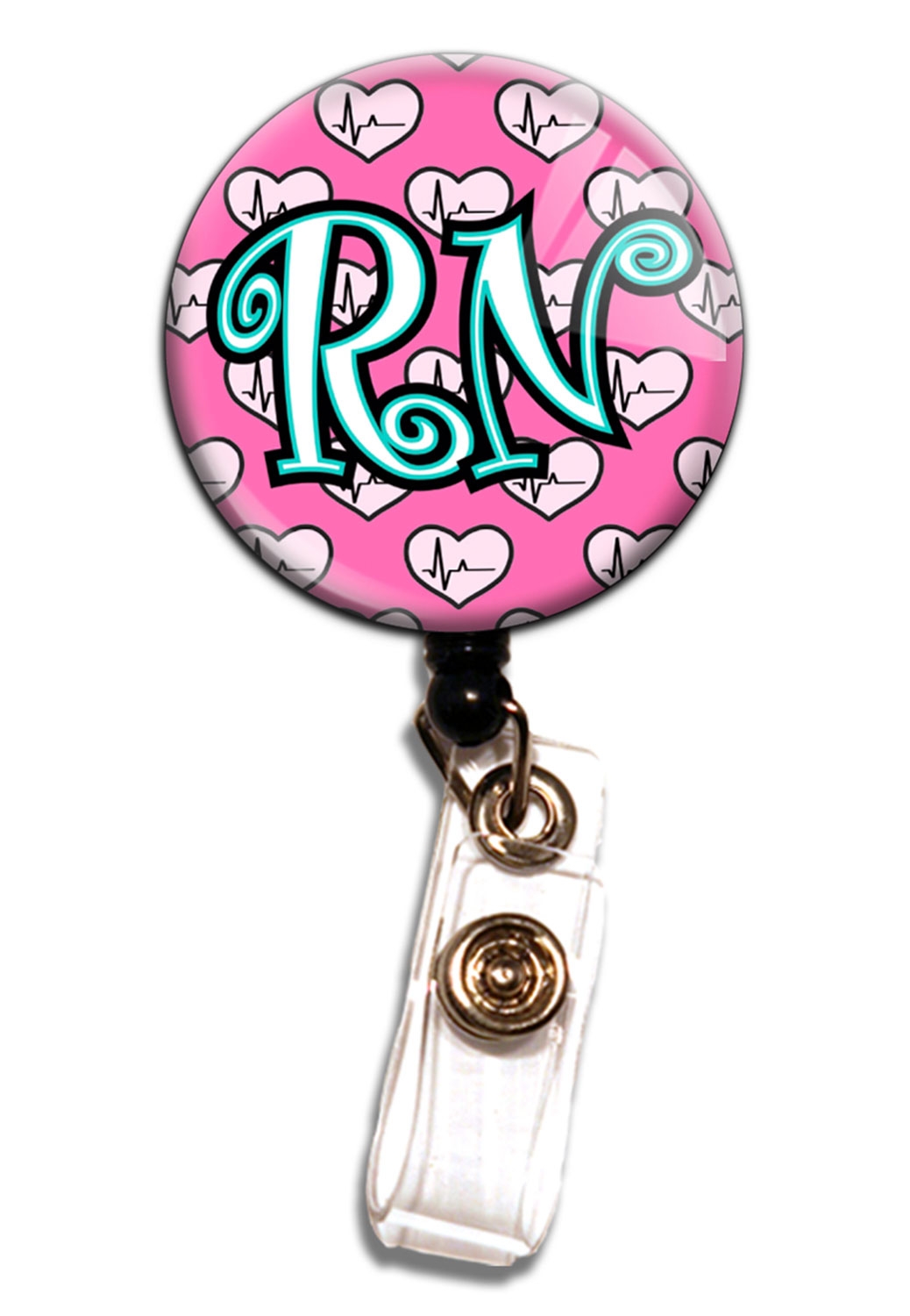 Initial This RN Retractable Badge Holders