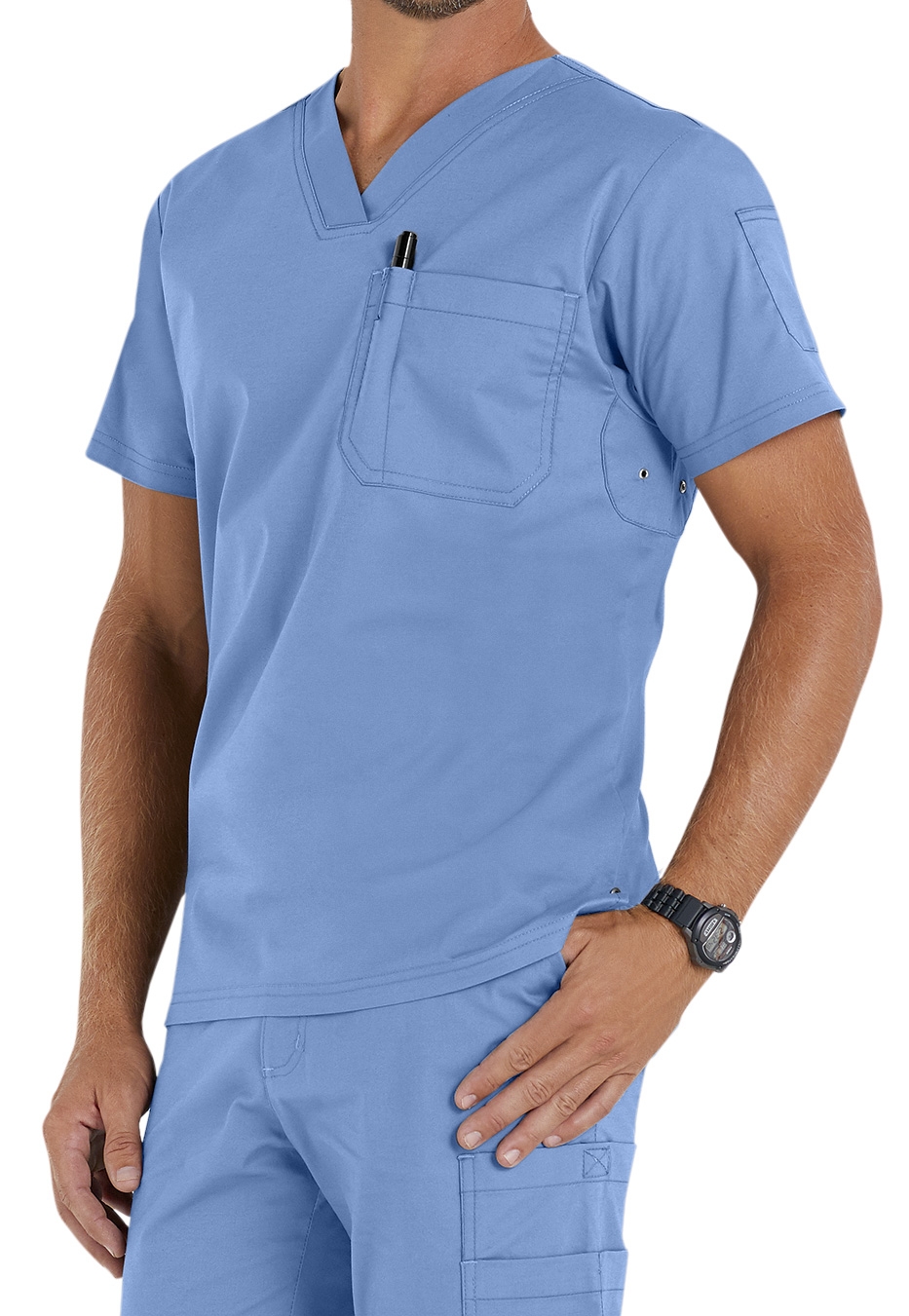 Beyond Scrubs Jack Men's V-Neck Scrub Top