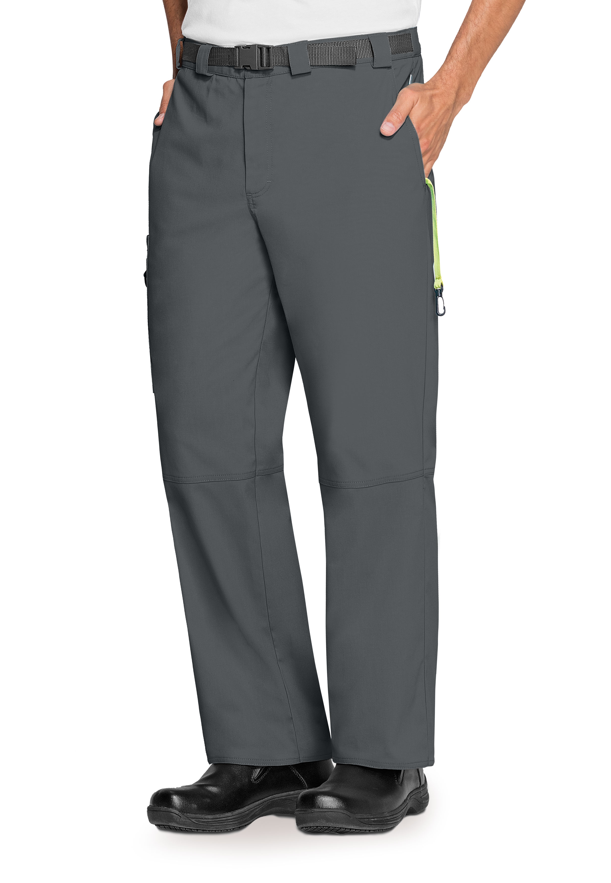 Code Happy Bliss Men's Zip Front Scrub Pants With Certainty