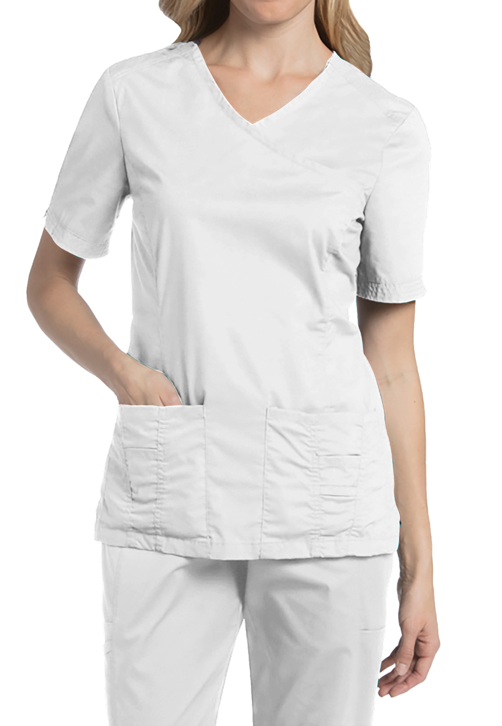 Landau For Women Prewashed V-Neck Scrub Top