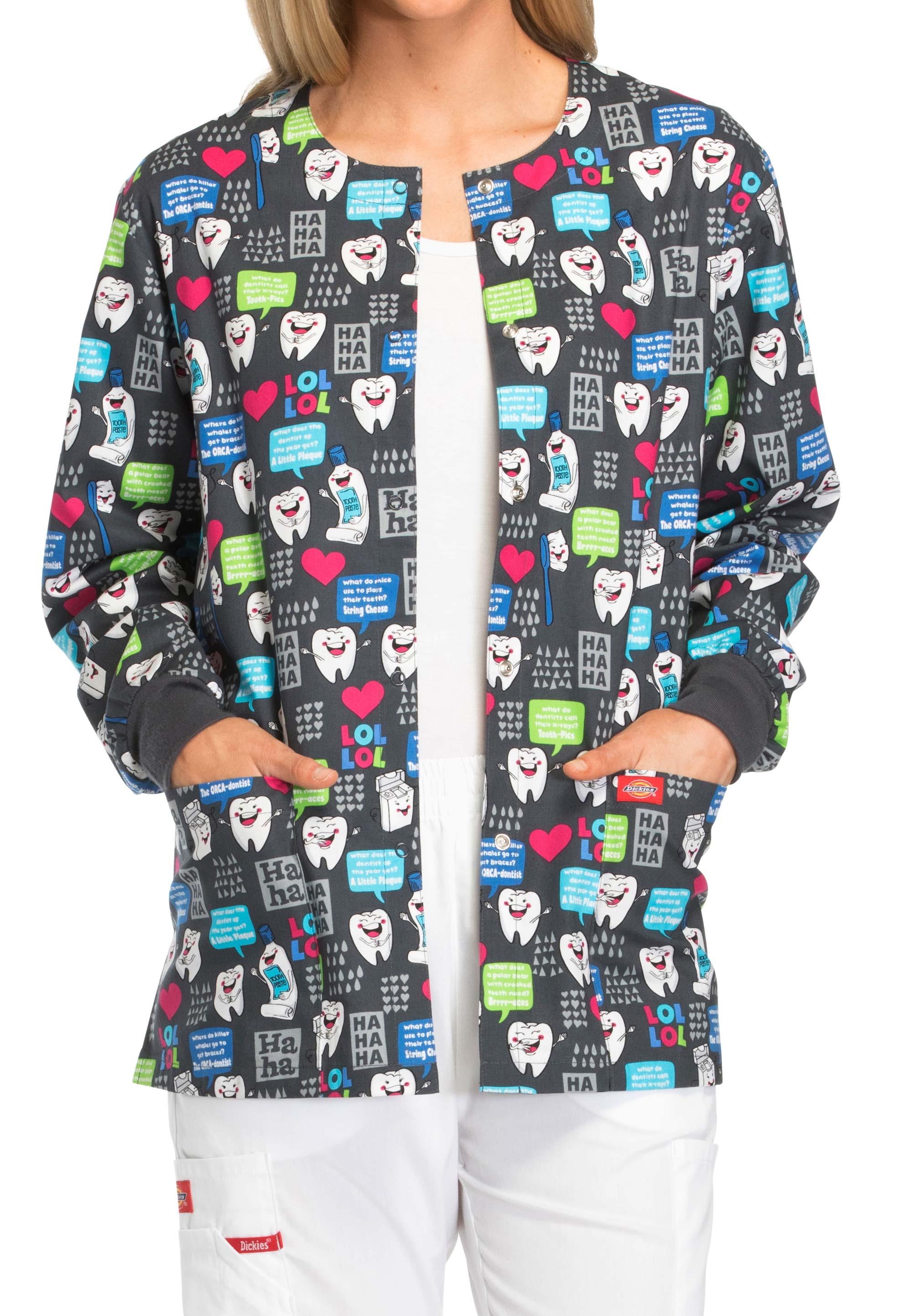 Dickies EDS Have A Laugh Print Scrub Jackets