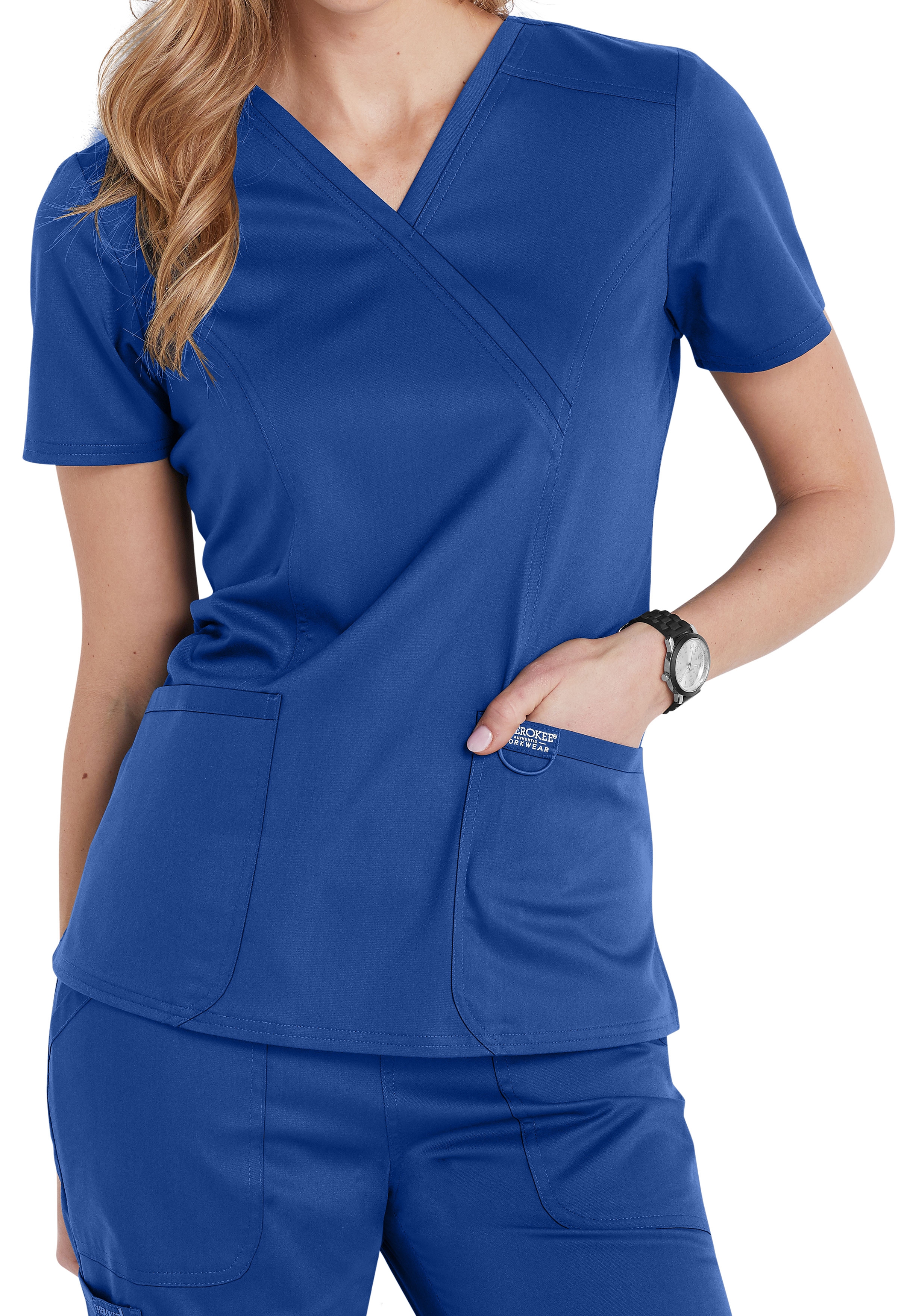 Cherokee Workwear Revolution Crossover Scrub Top