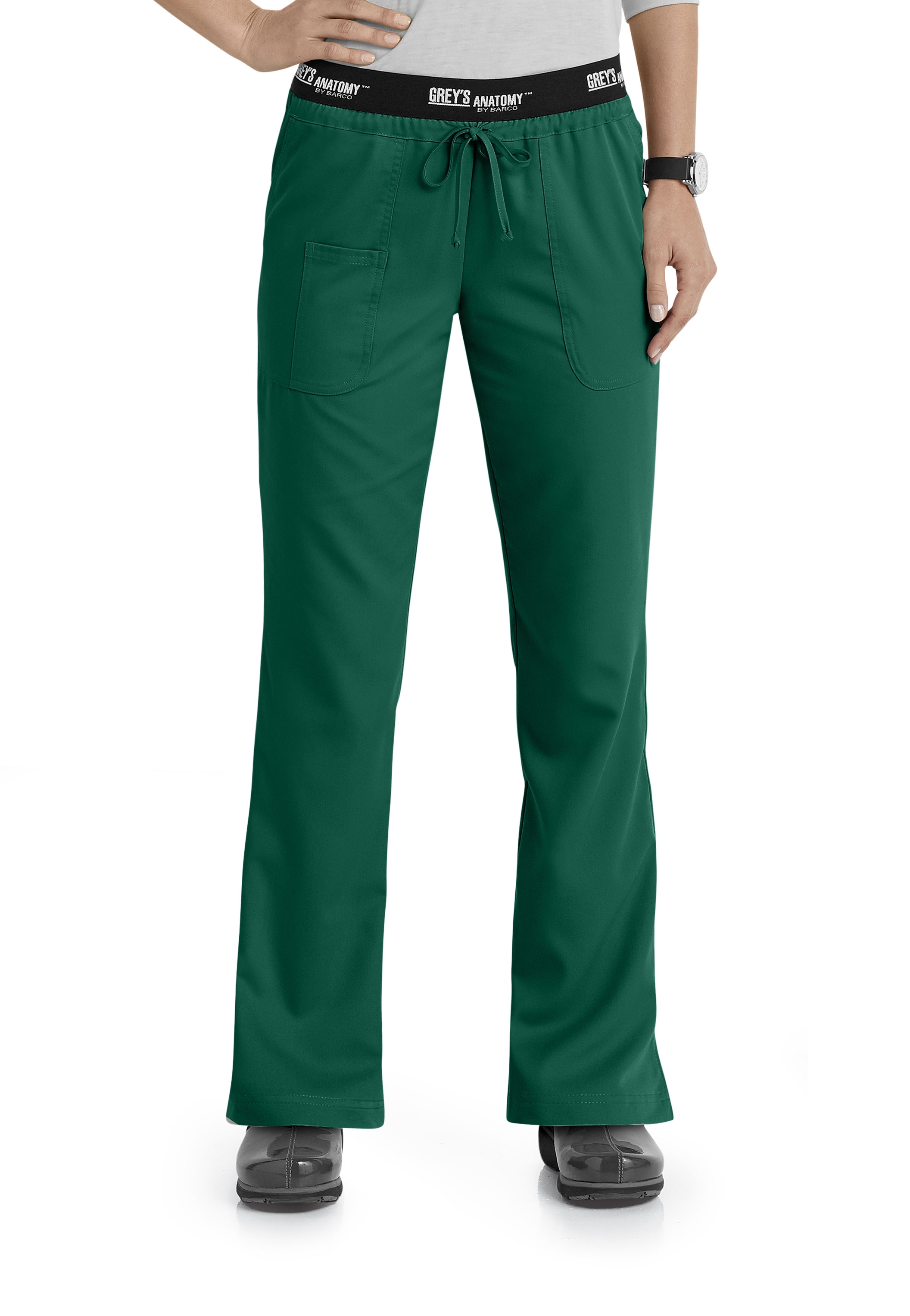 Grey's Anatomy Athletic 3 Pocket Logo Waist Scrub Pants