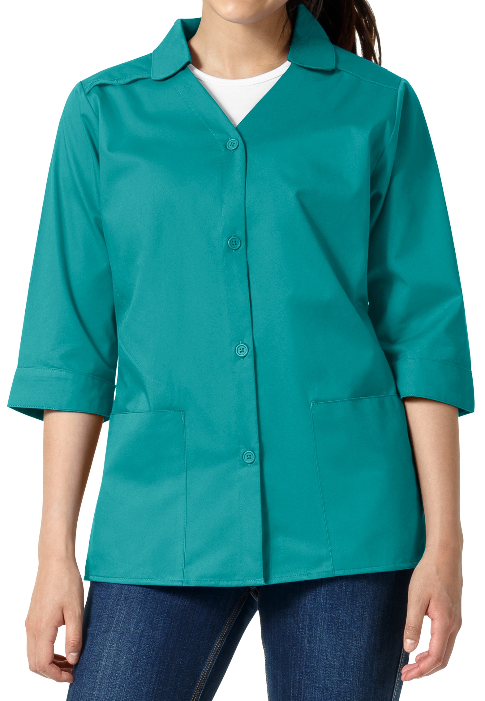 WonderWork Women's 5 Button Smocks