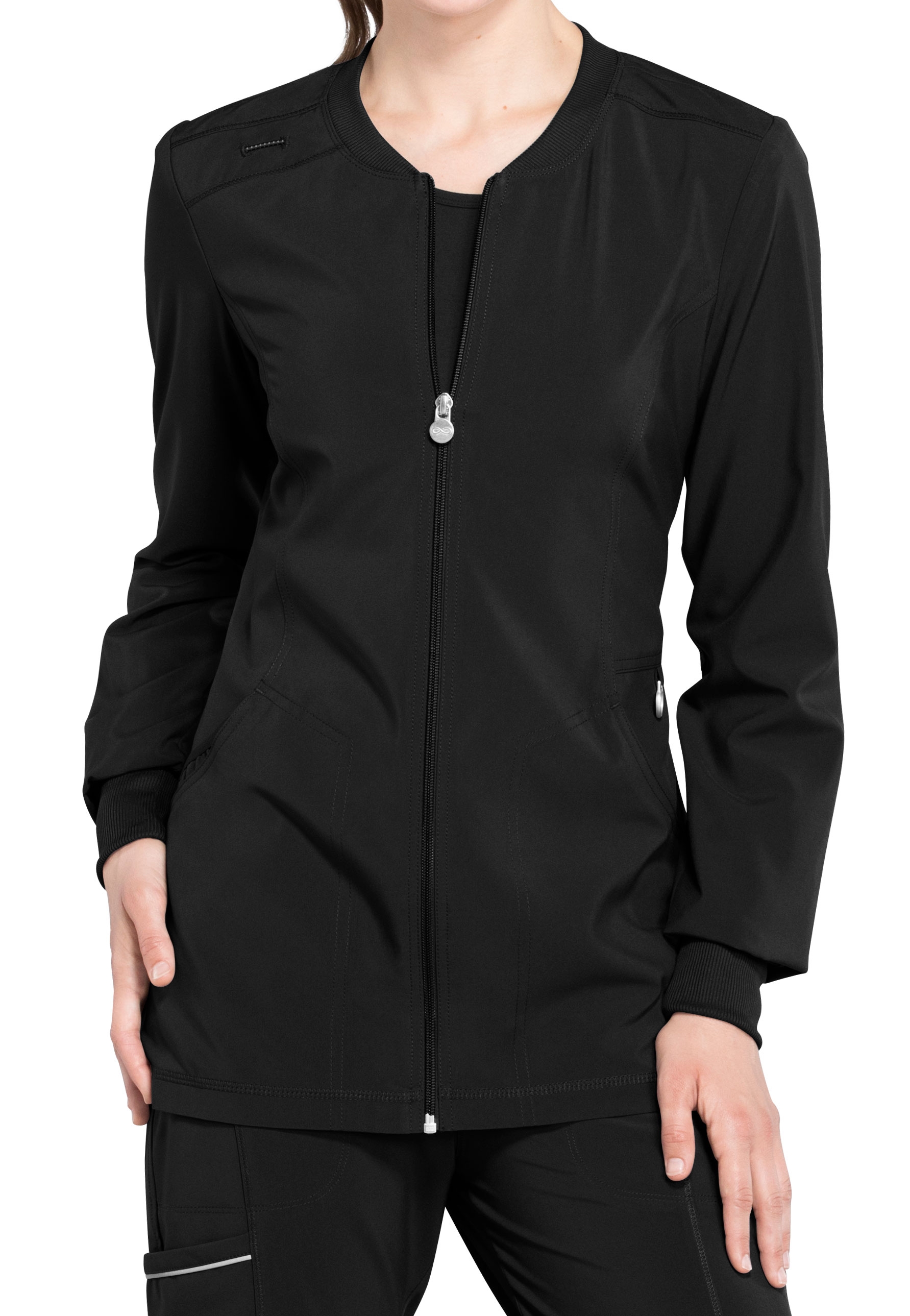 Infinity By Cherokee Zip Front Scrub Jackets With Certainty