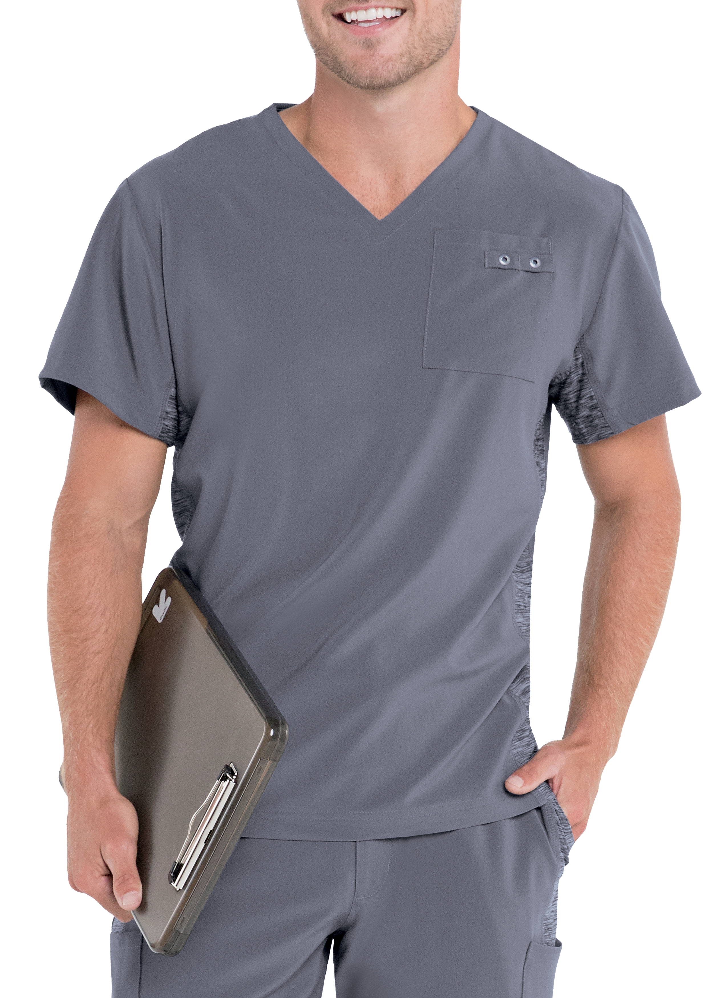 Urbane Performance Quick Cool Men's V-Neck Scrub Top