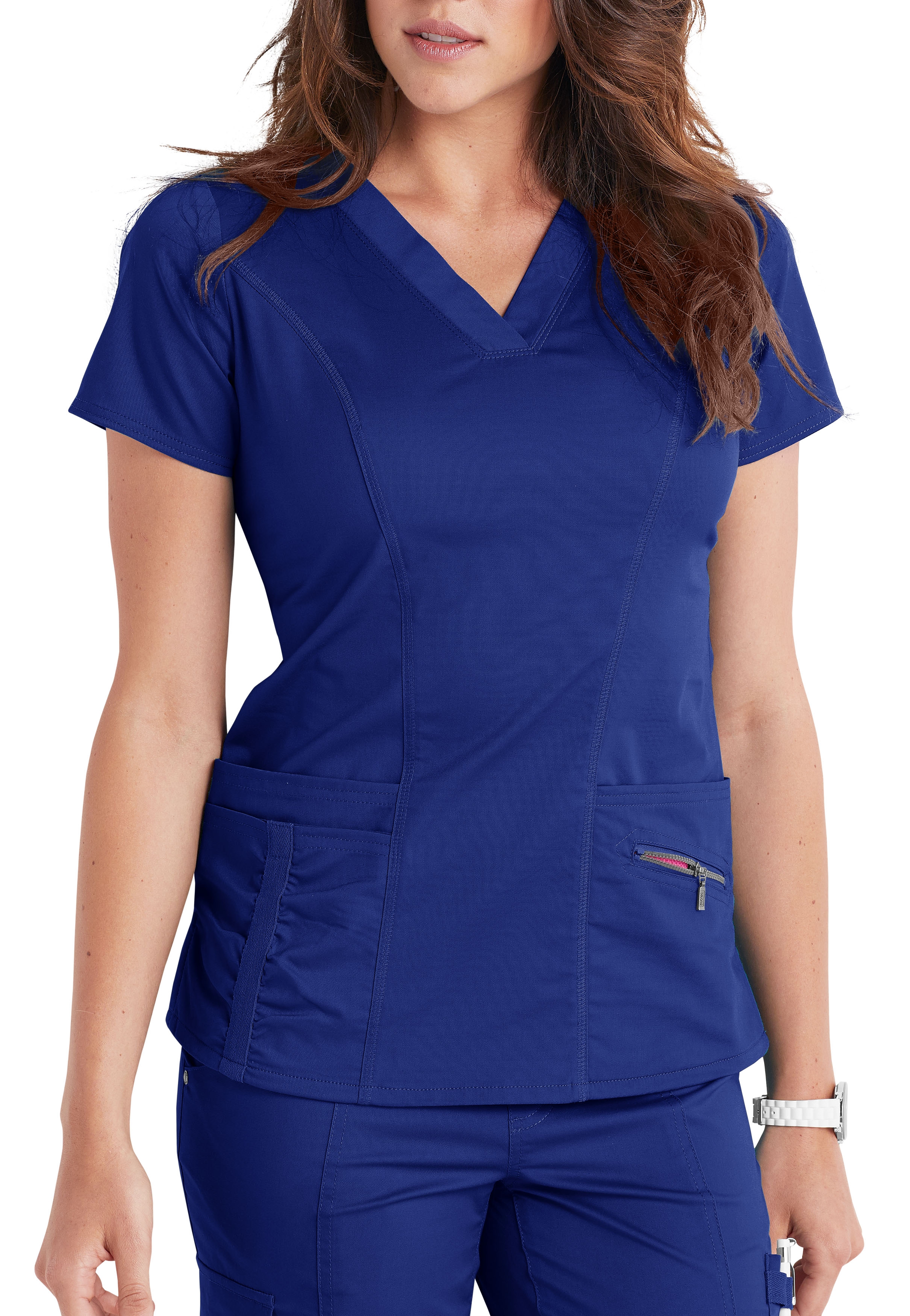 Beyond Scrubs Ellie 4 Pocket V-Neck Scrub Top