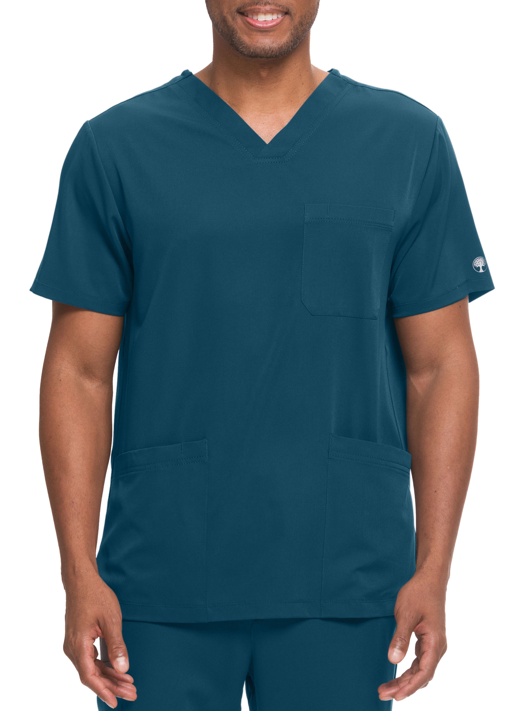 Healing Hands HH Works Matthew 4 Pocket Back Yoke Men's V-Neck Scrub Top