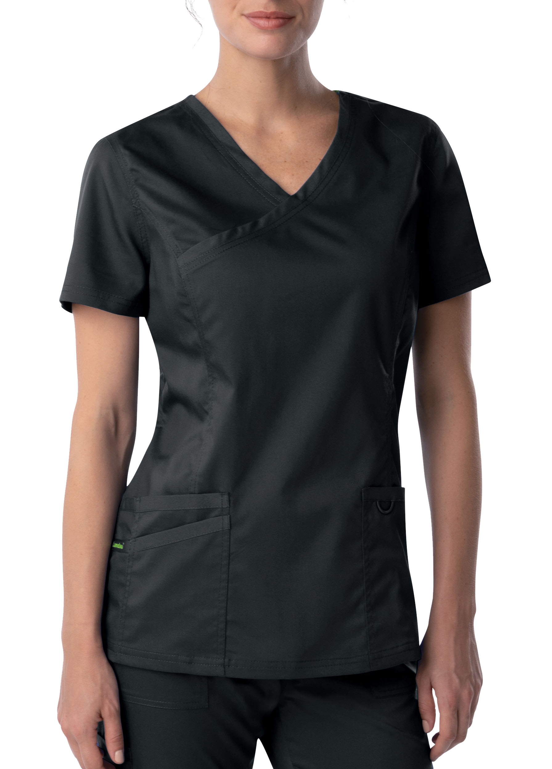 Landau Proflex Mock Wrap Scrub Top