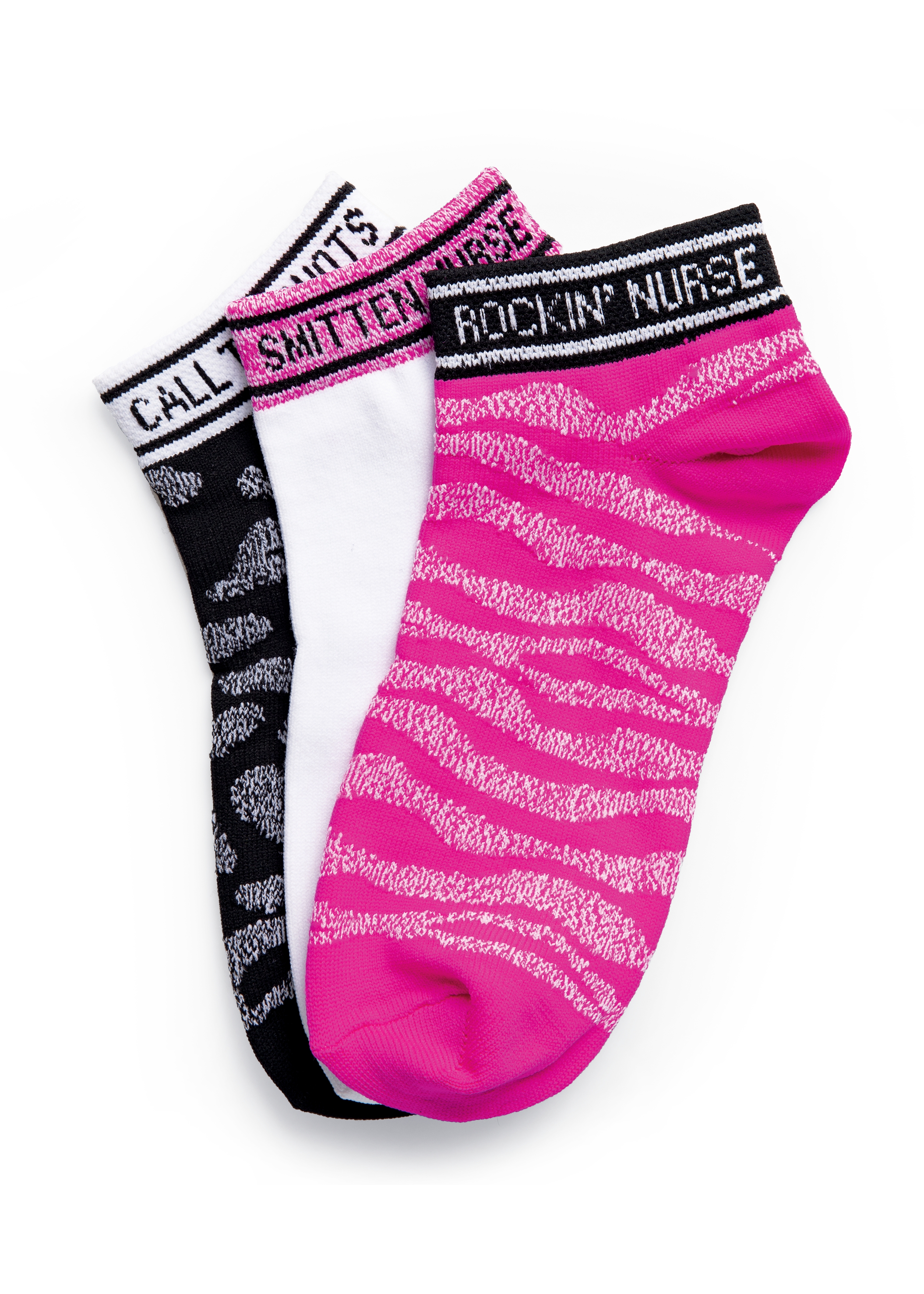 Smitten No Show Printed Athletic Socks