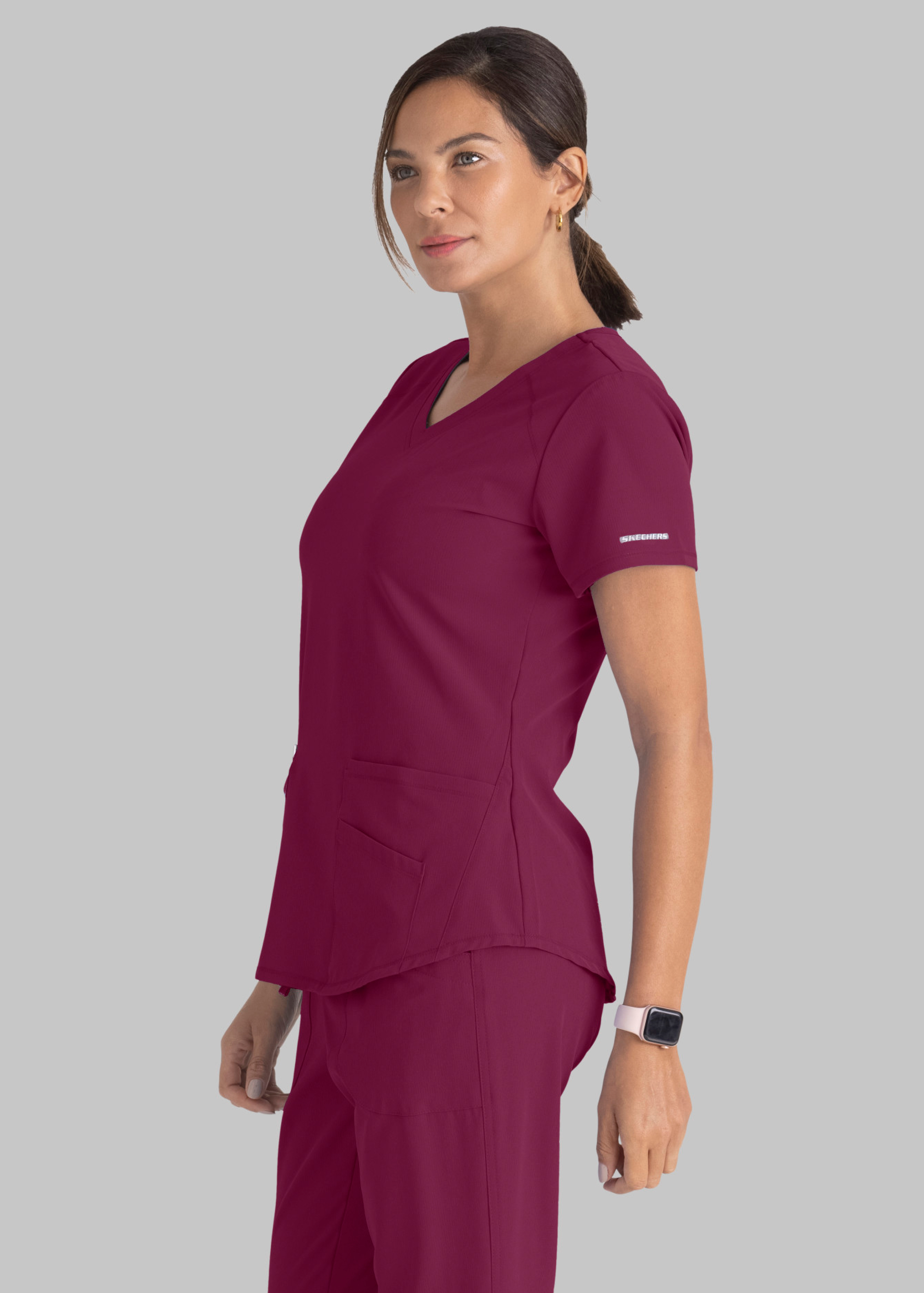 Skechers Vitality 3 Pocket Virtual V-Neck Scrub Top