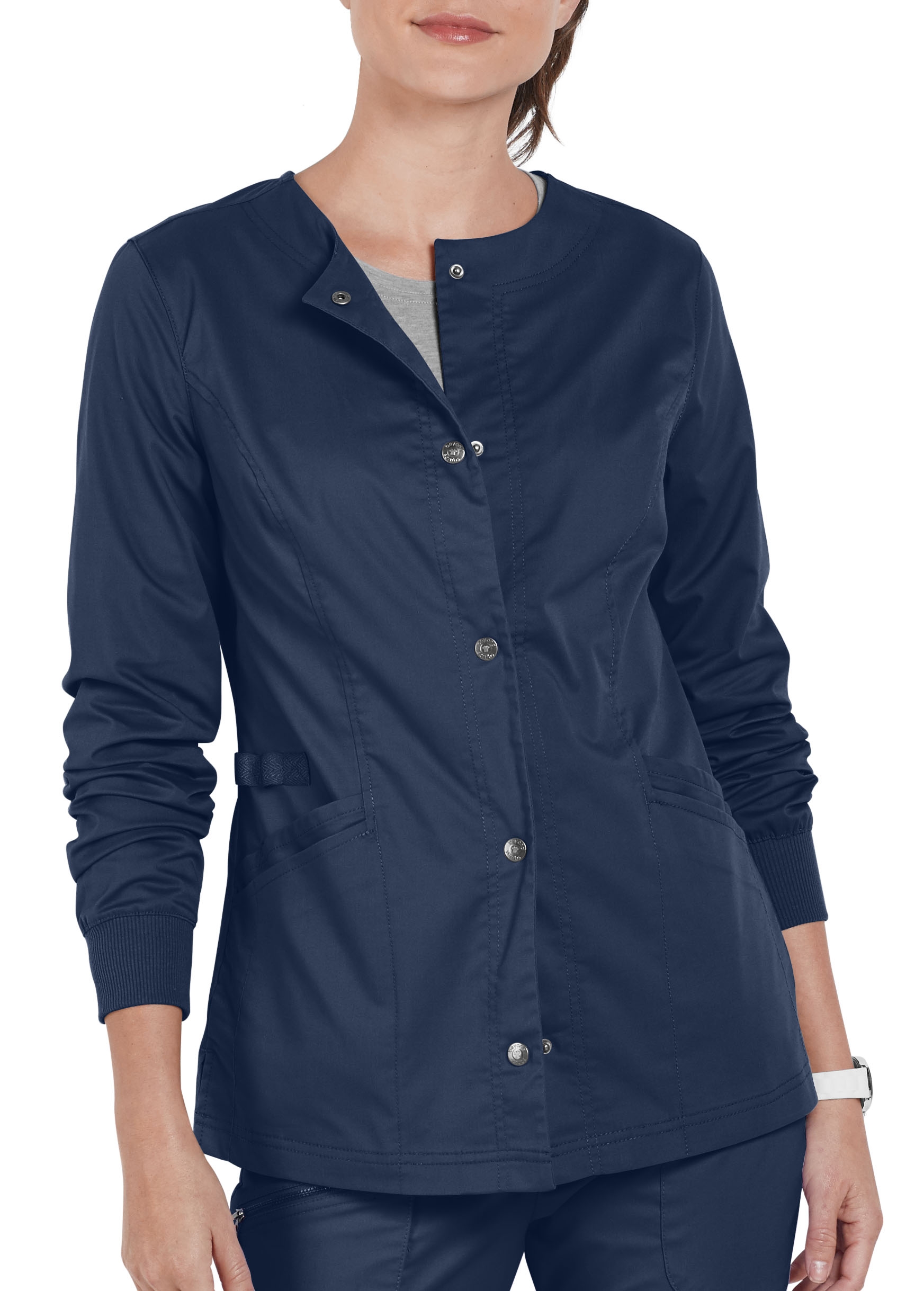 Beyond Scrubs Erin 3-Pocket Snap Front Scrub Jackets