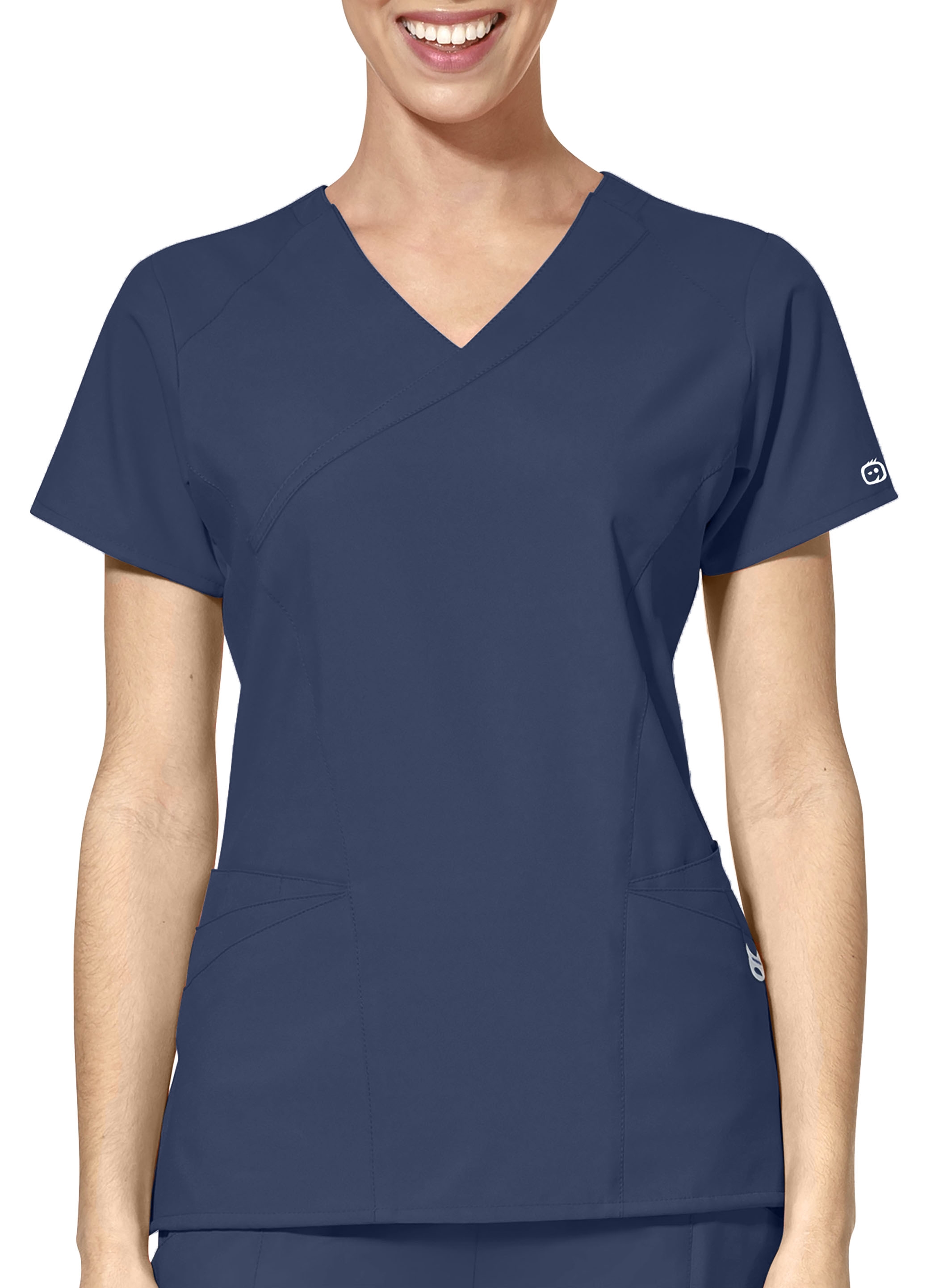 WonderWink W123 Women's Mock Wrap Scrub Top