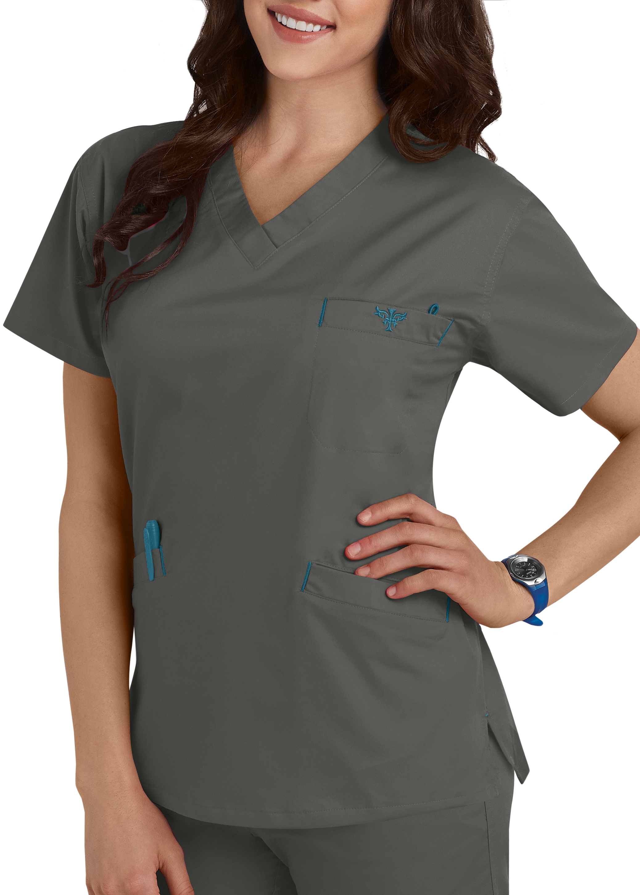 Med Couture Signature Classic V-Neck Scrub Top