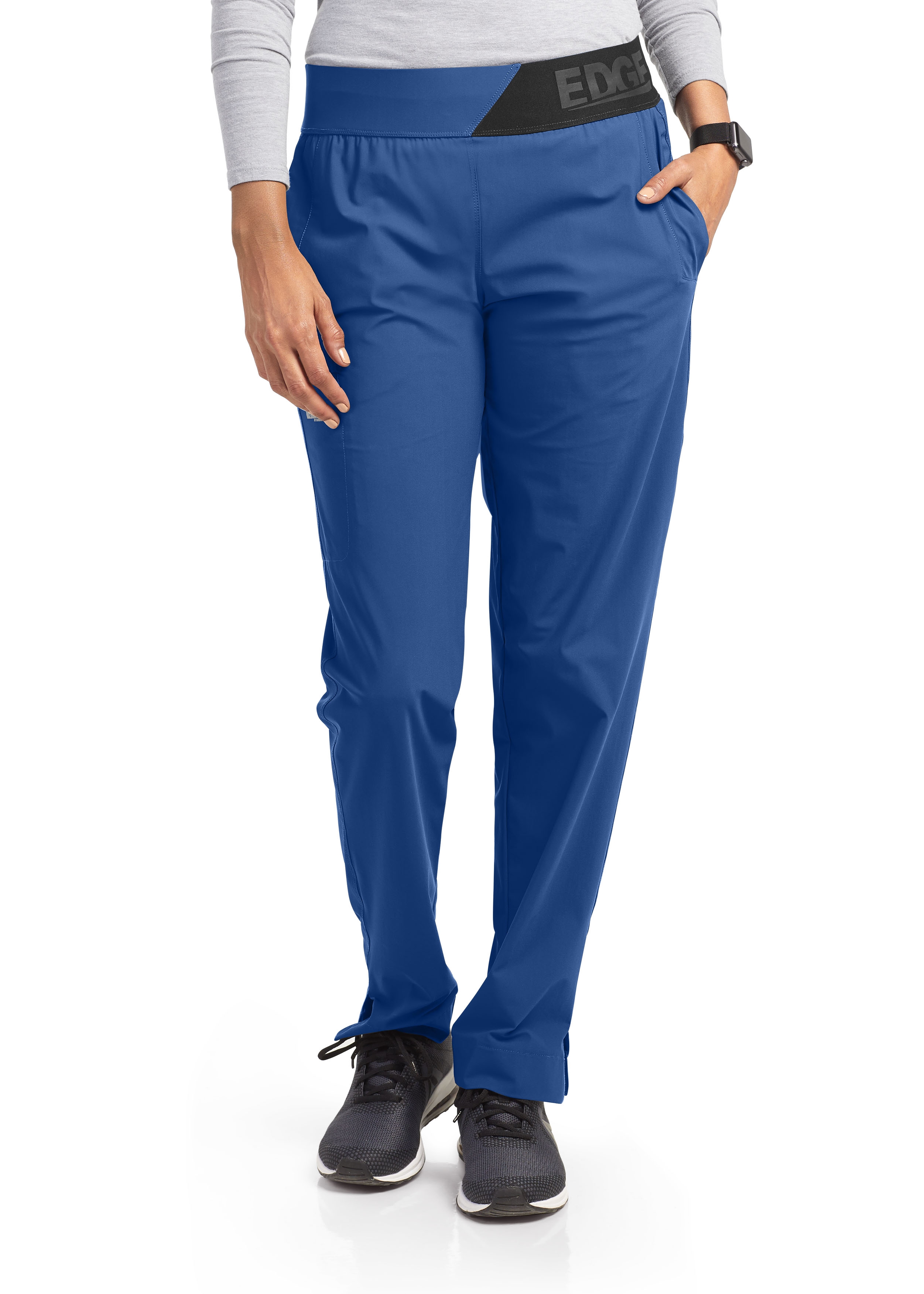 Grey's Anatomy Edge Axis 3 Pocket Logo Elastic Waist Scrub Pants