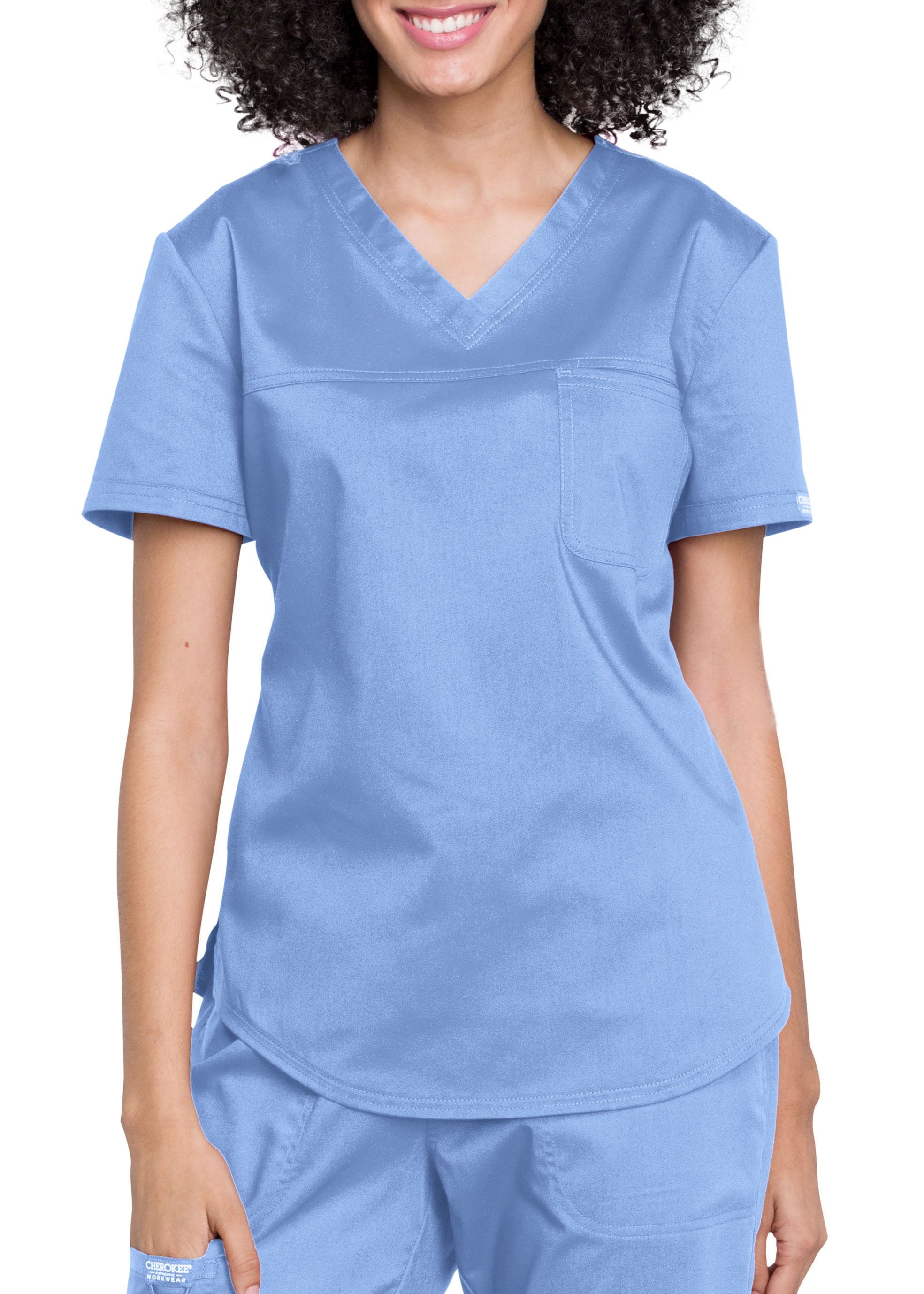 Cherokee Workwear Revolution 1 Pocket V-Neck Scrub Top