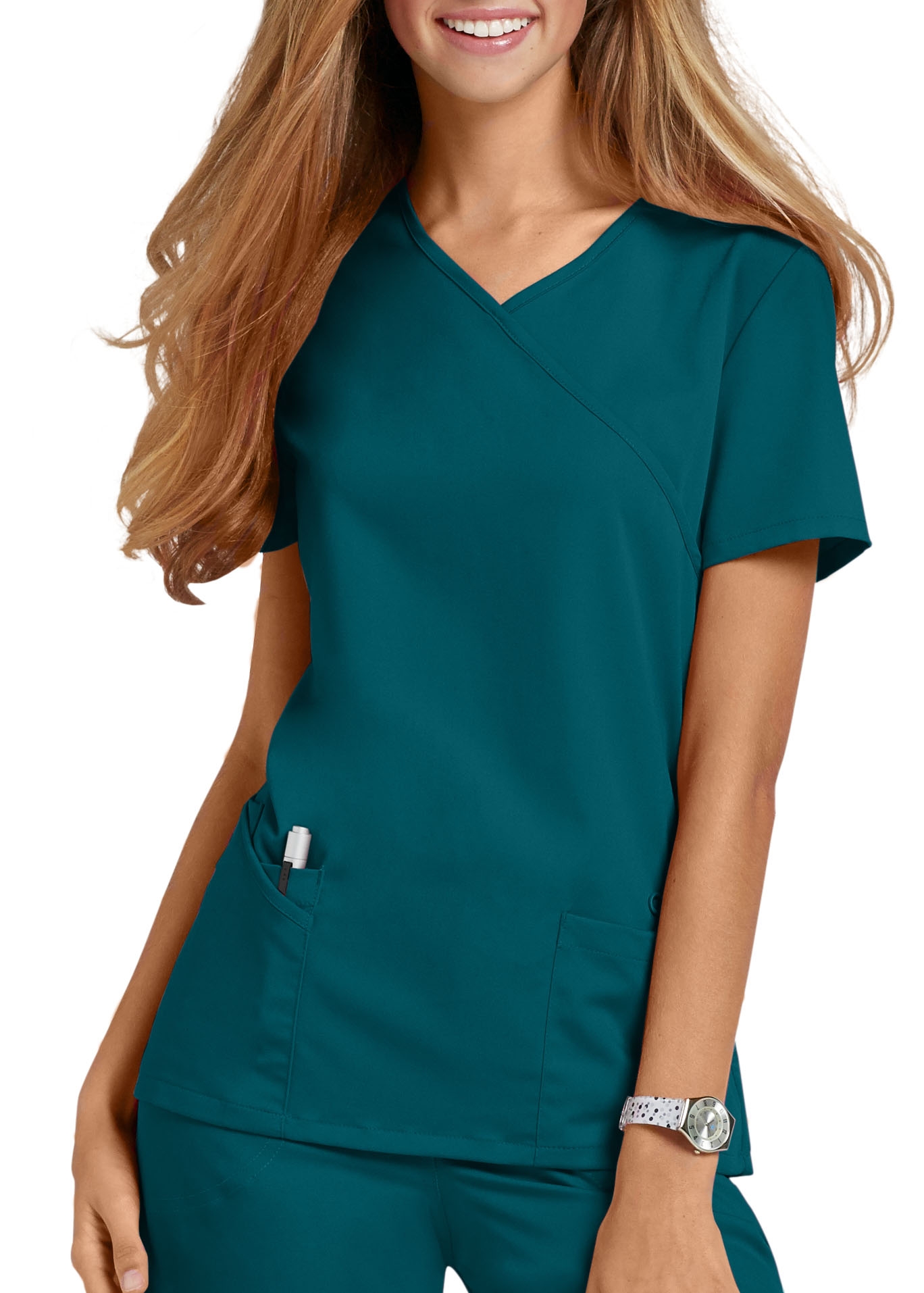 Urbane Ultimate Sophie Mock Wrap Scrub Top